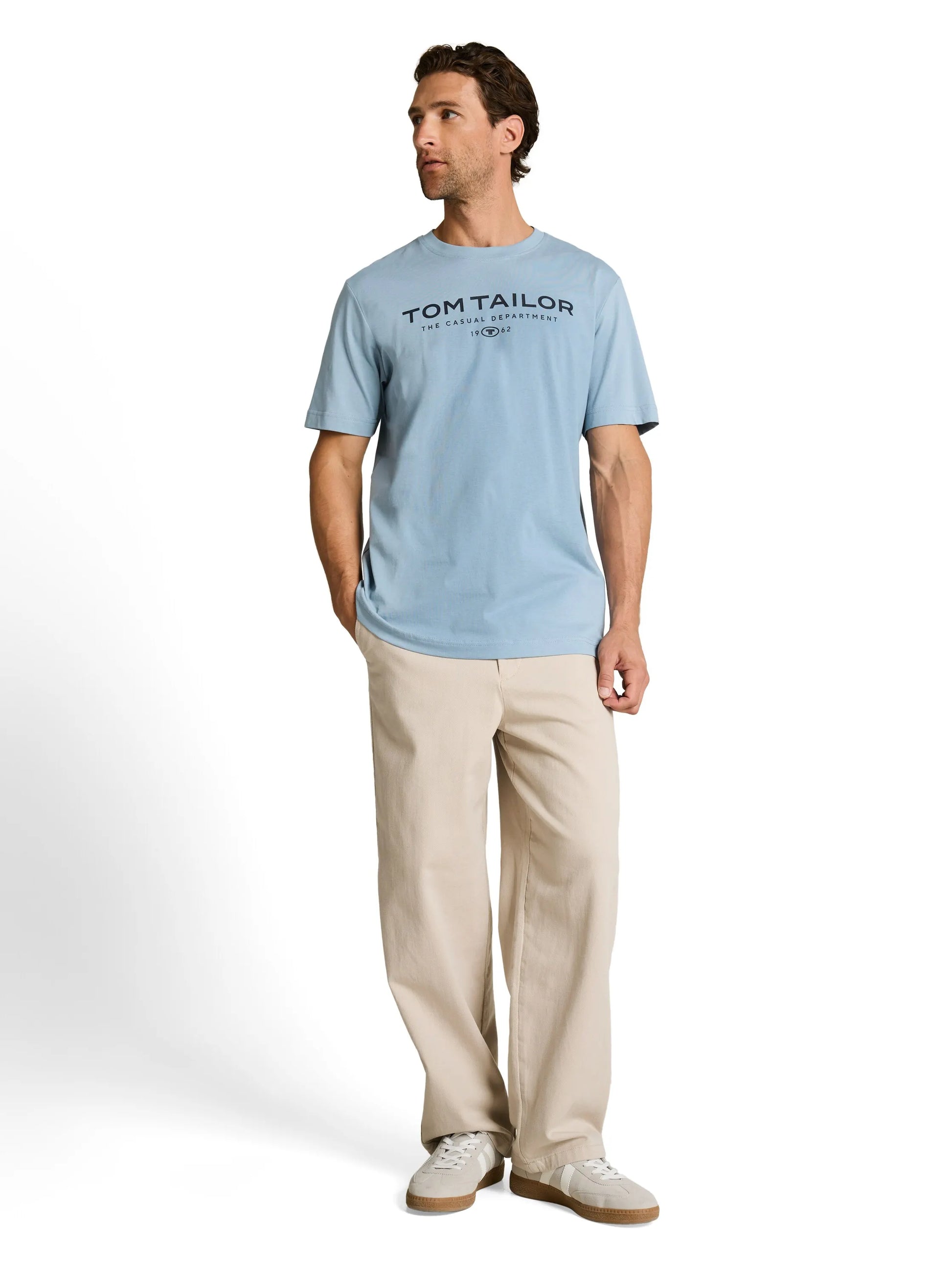 Tom Tailor – T-Shirt aus Baumwolle mit Logo-Print
