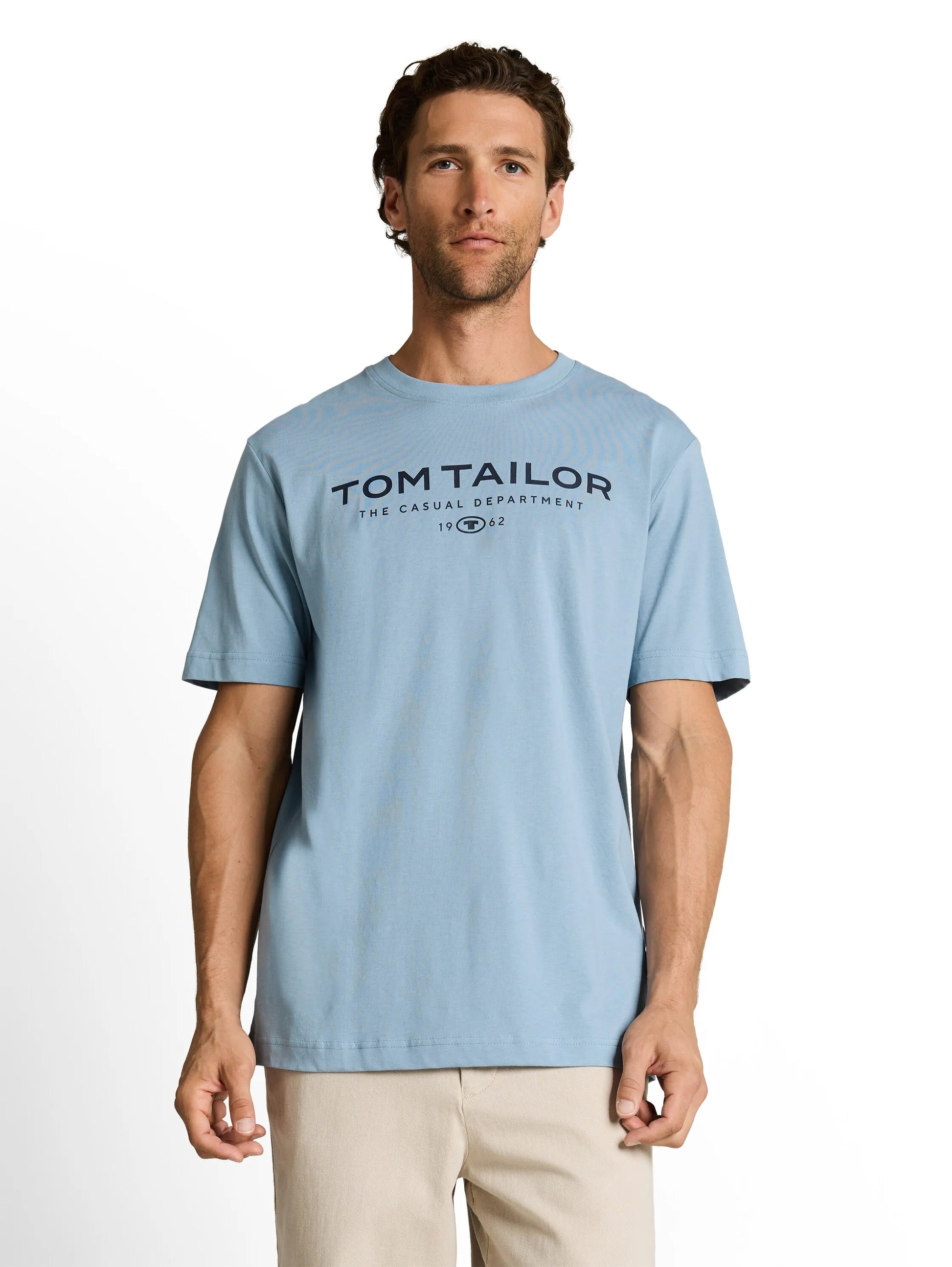 Tom Tailor – T-Shirt aus Baumwolle mit Logo-Print