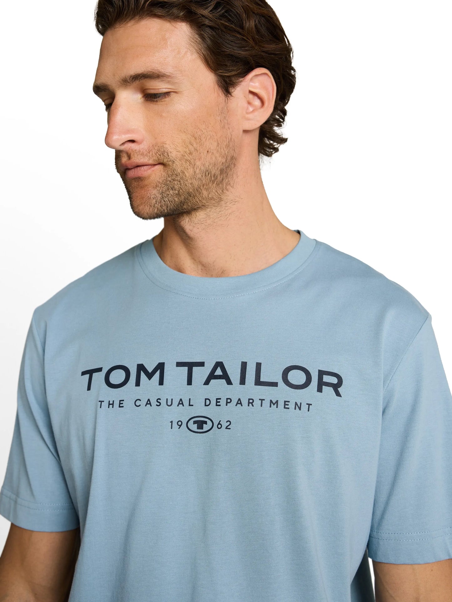 Tom Tailor – T-Shirt aus Baumwolle mit Logo-Print
