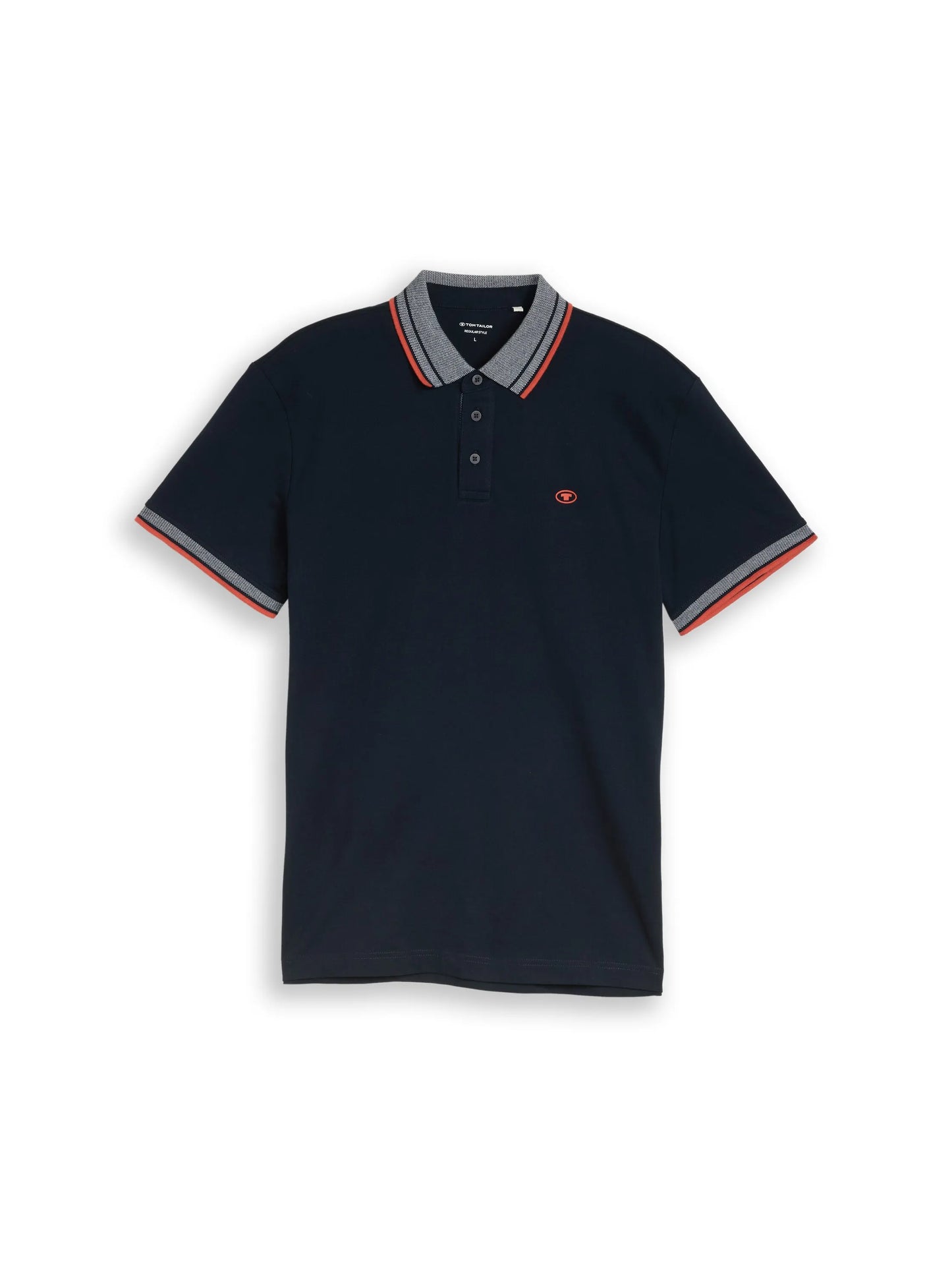 Tom Tailor – Piqué Poloshirt mit Logo-Print