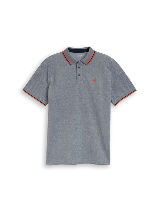 Tom Tailor – Piqué Poloshirt mit Logo-Print