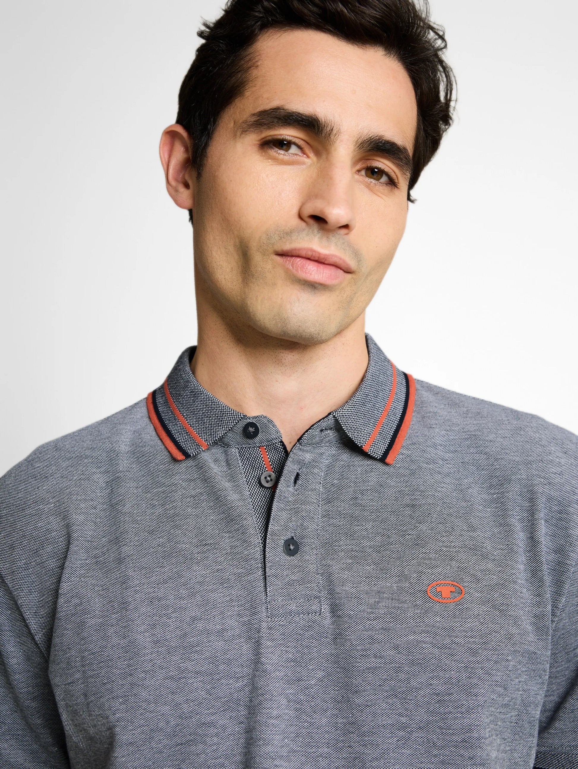 Tom Tailor – Piqué Poloshirt mit Logo-Print