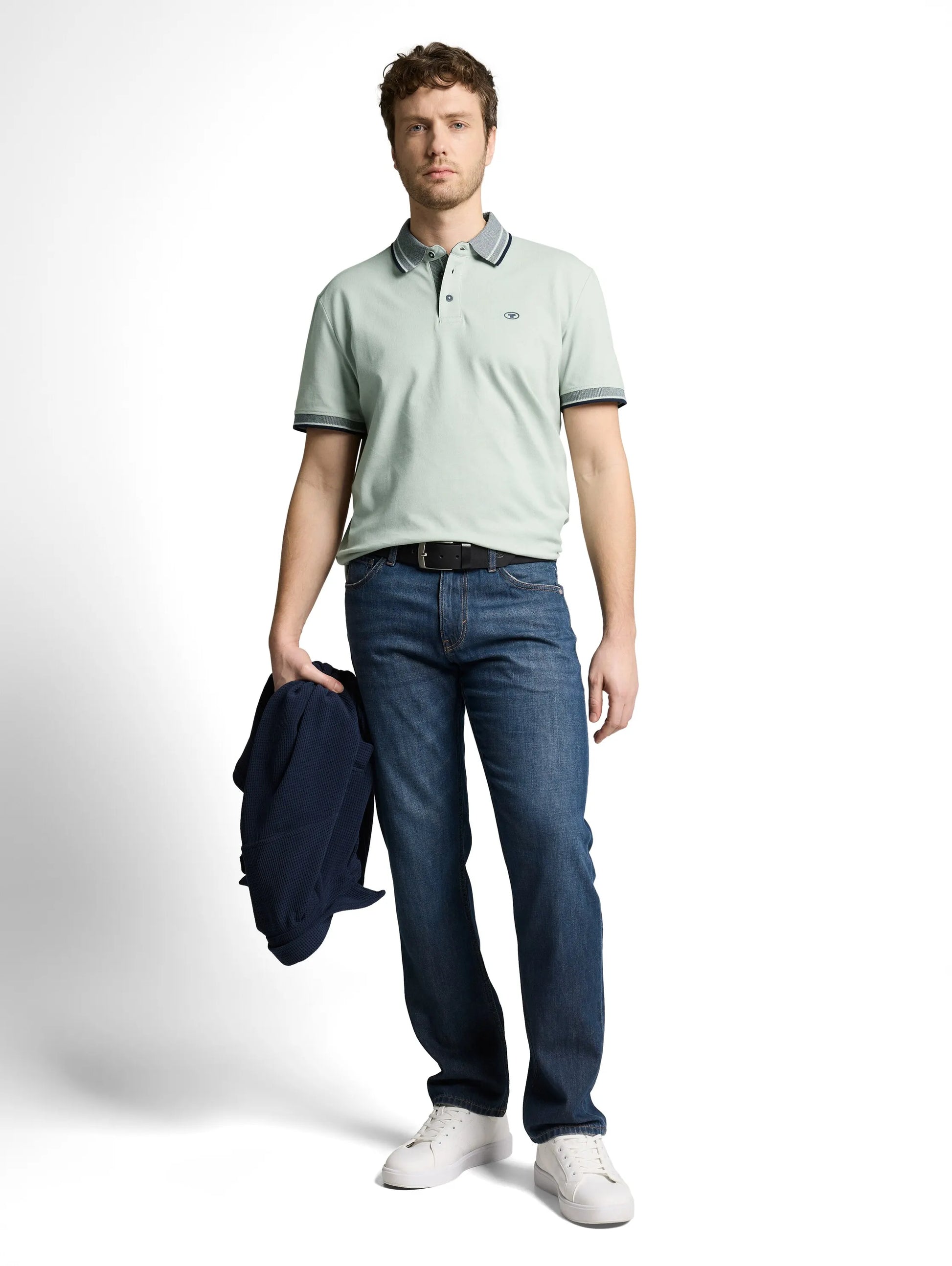 Tom Tailor – Piqué Poloshirt mit Logo-Print