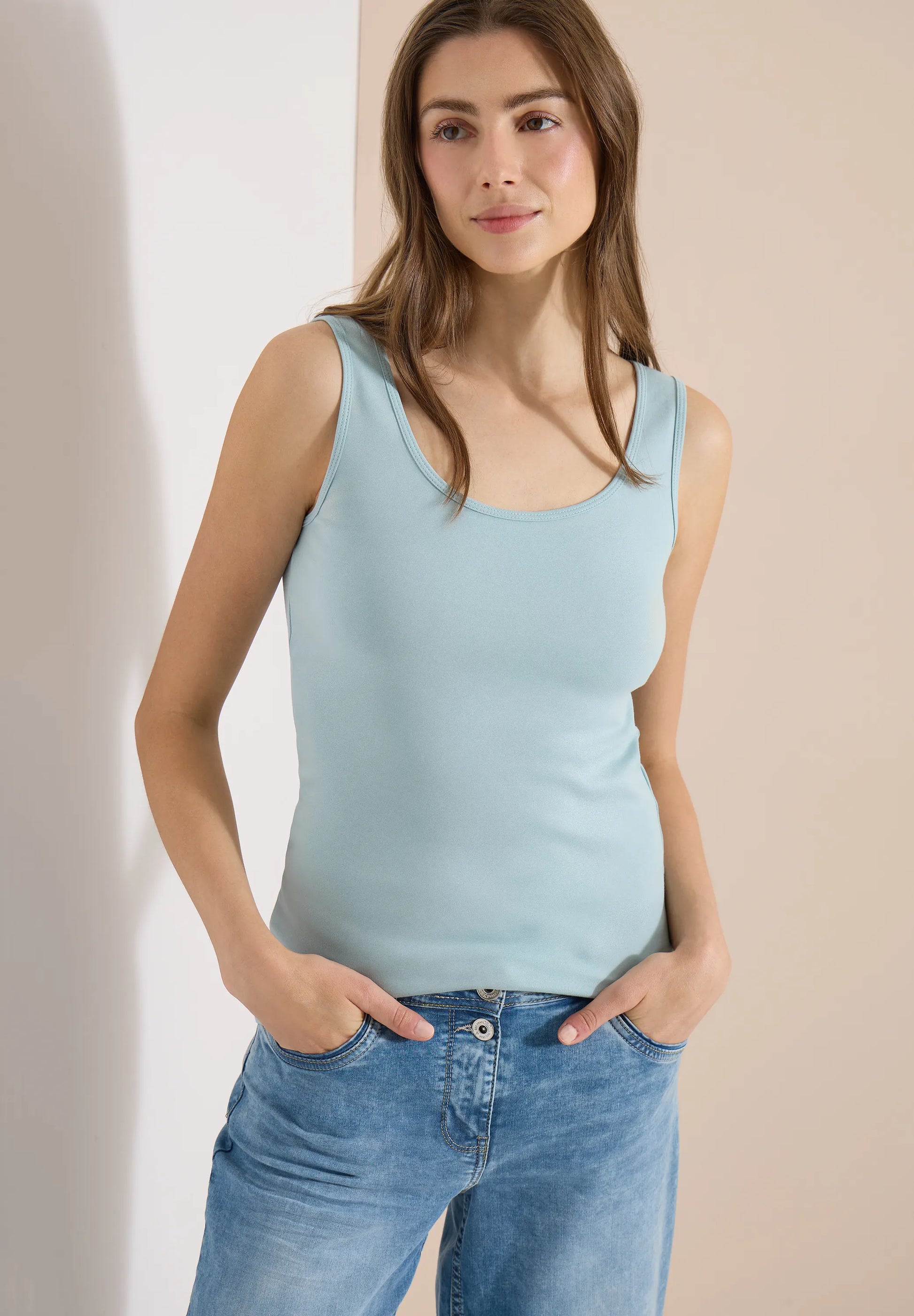 Cecil – Basic Top aus reiner Baumwolle