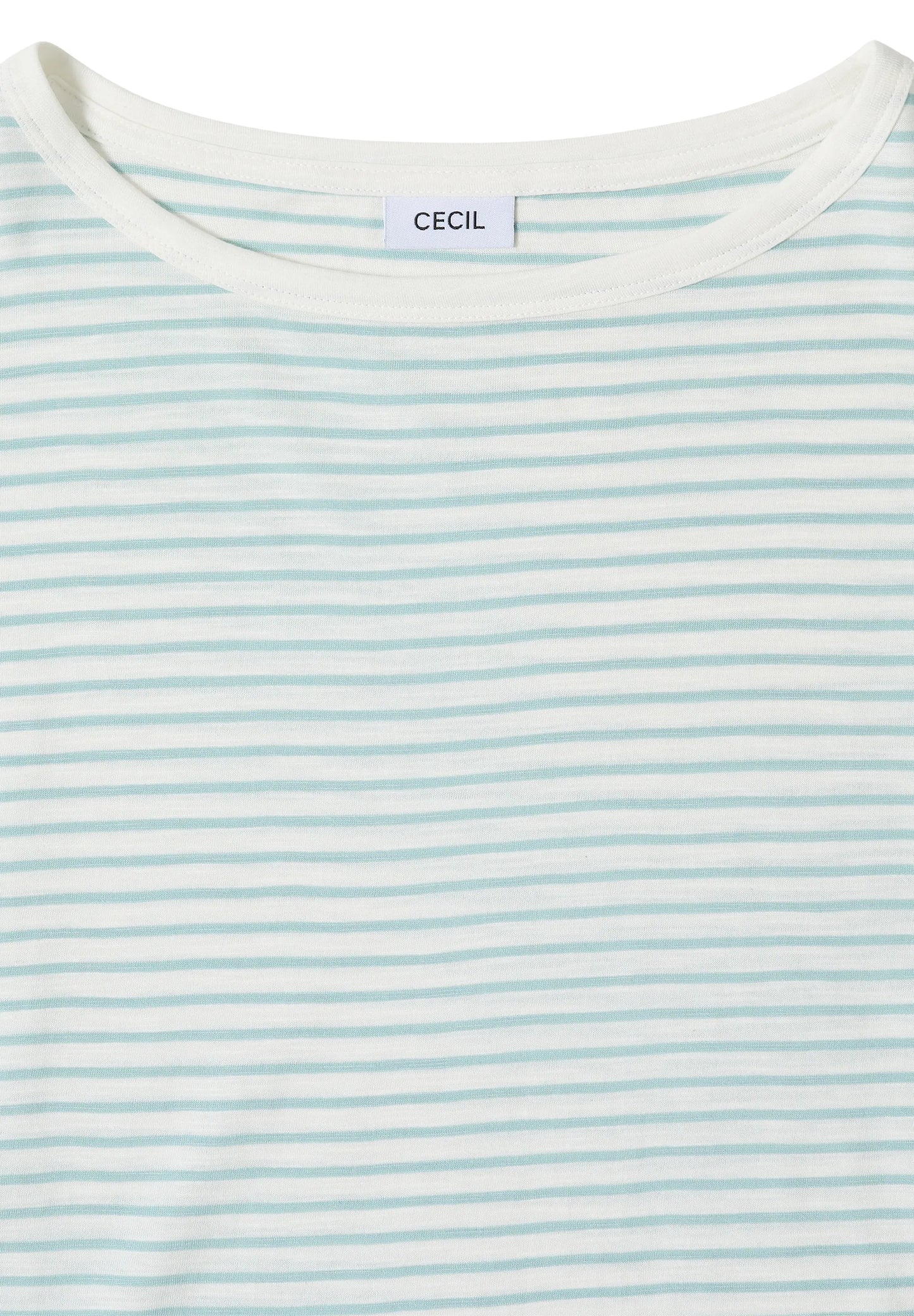 Cecil – T-Shirt mit Boat Neck und Streifen