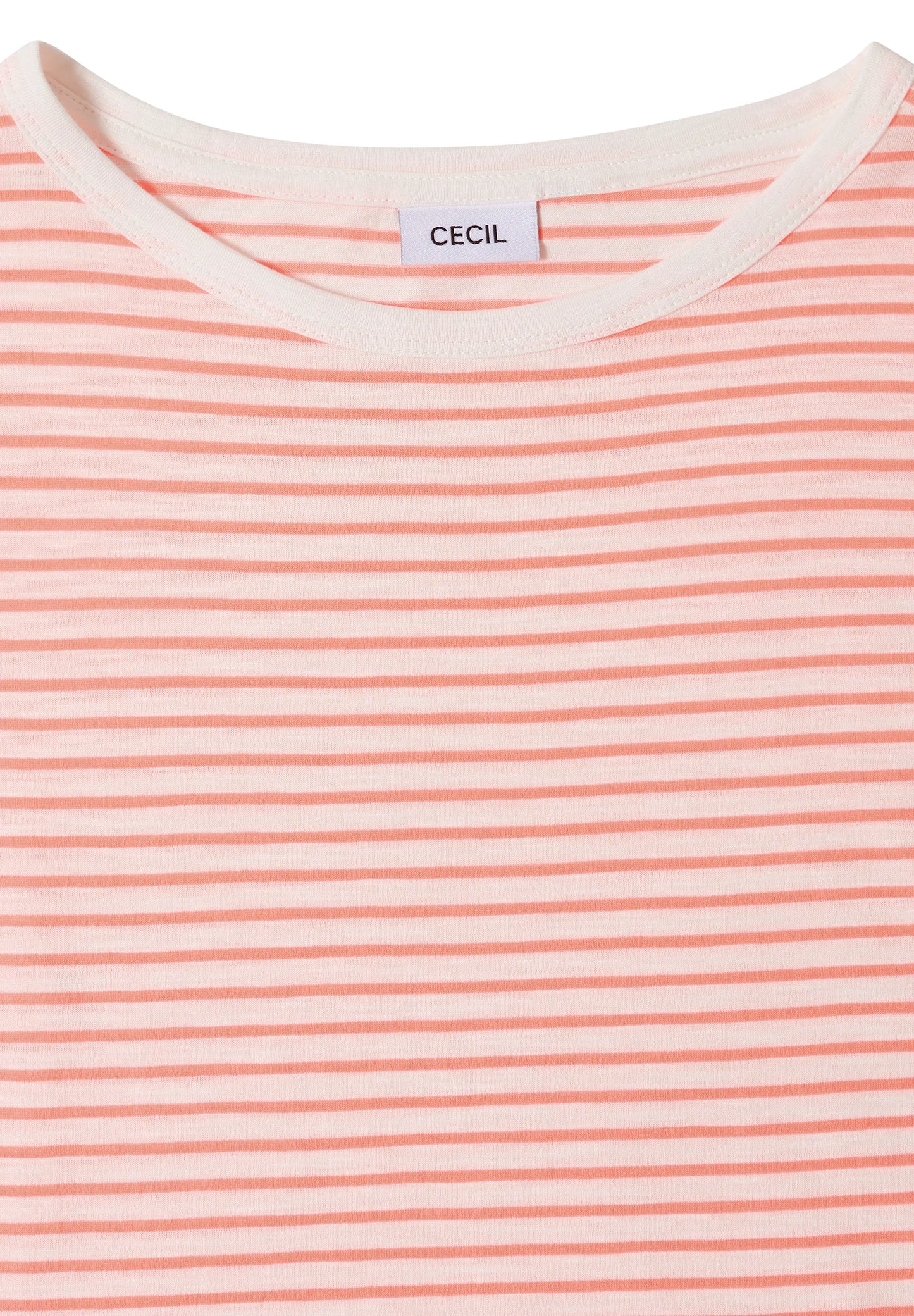 Cecil – T-Shirt mit Boat Neck und Streifen