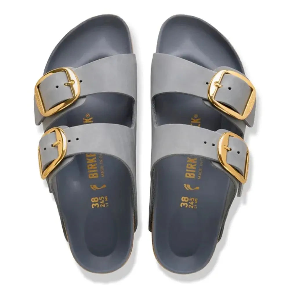 Birkenstock – Birkenstock Damen Schuh Arizona Big Buckle Natural Leather Oiled
