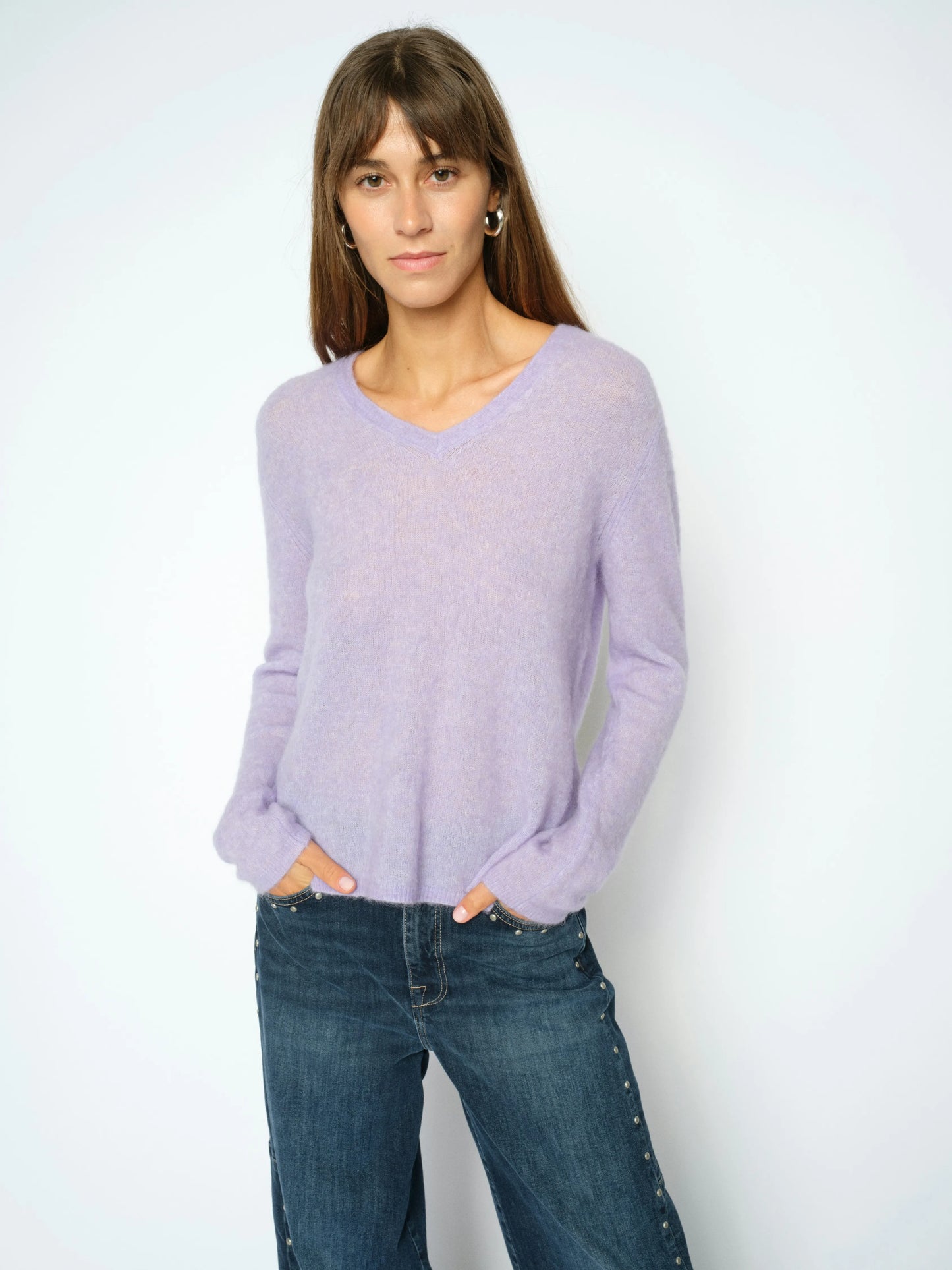 Mos Mosch Damen Sweat Shirt Mape Sophia V-Neck Knit