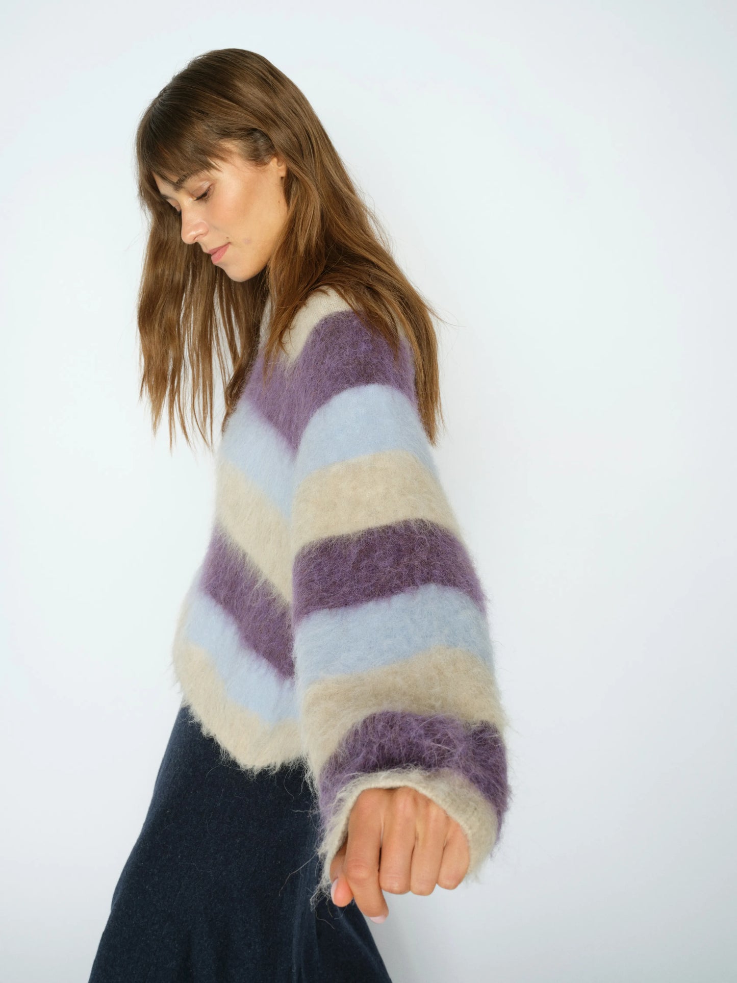 Mos Mosch Damen Sweat Shirt Suvi Stripe Knit