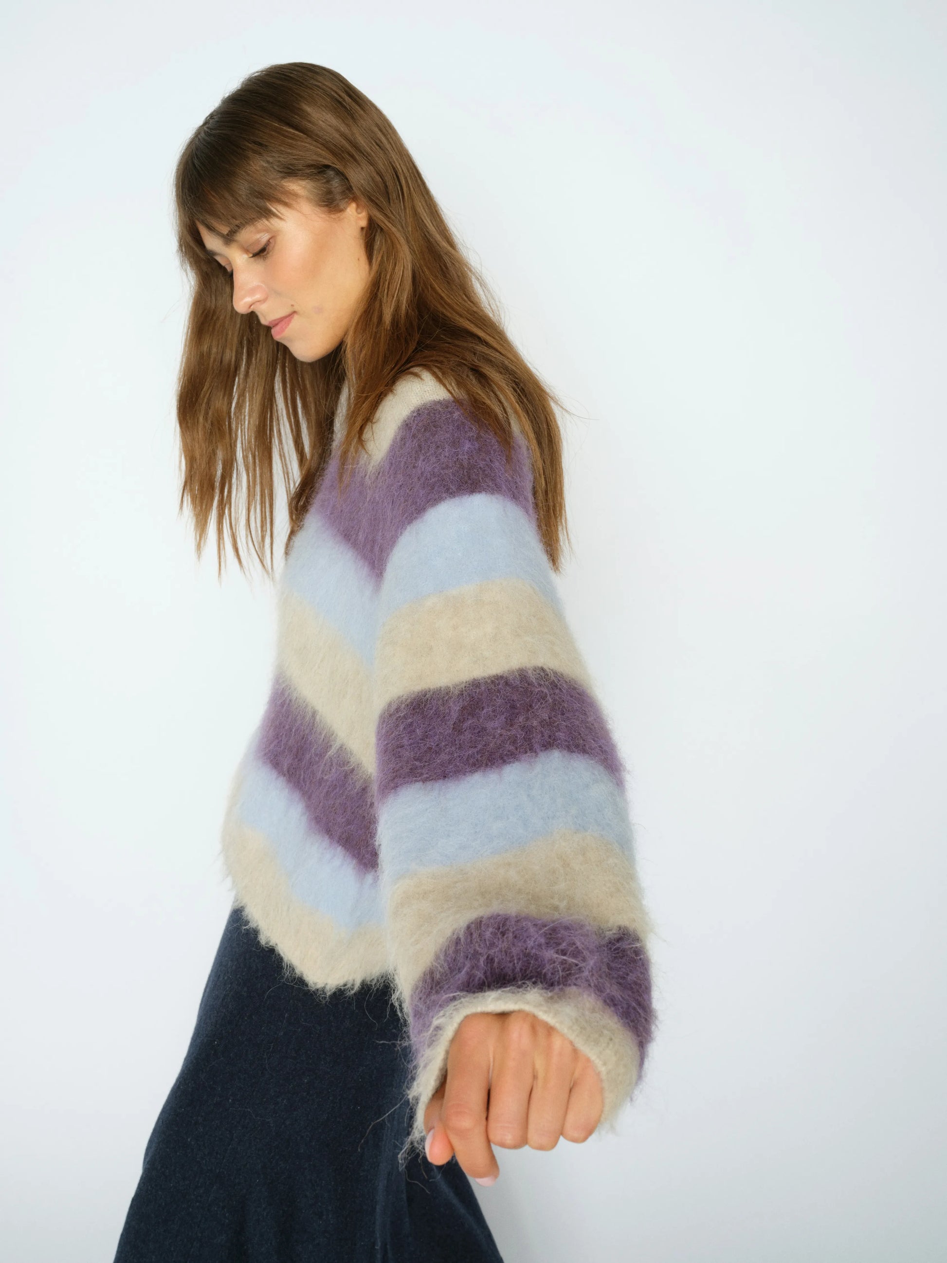 Mos Mosch Damen Sweat Shirt Suvi Stripe Knit