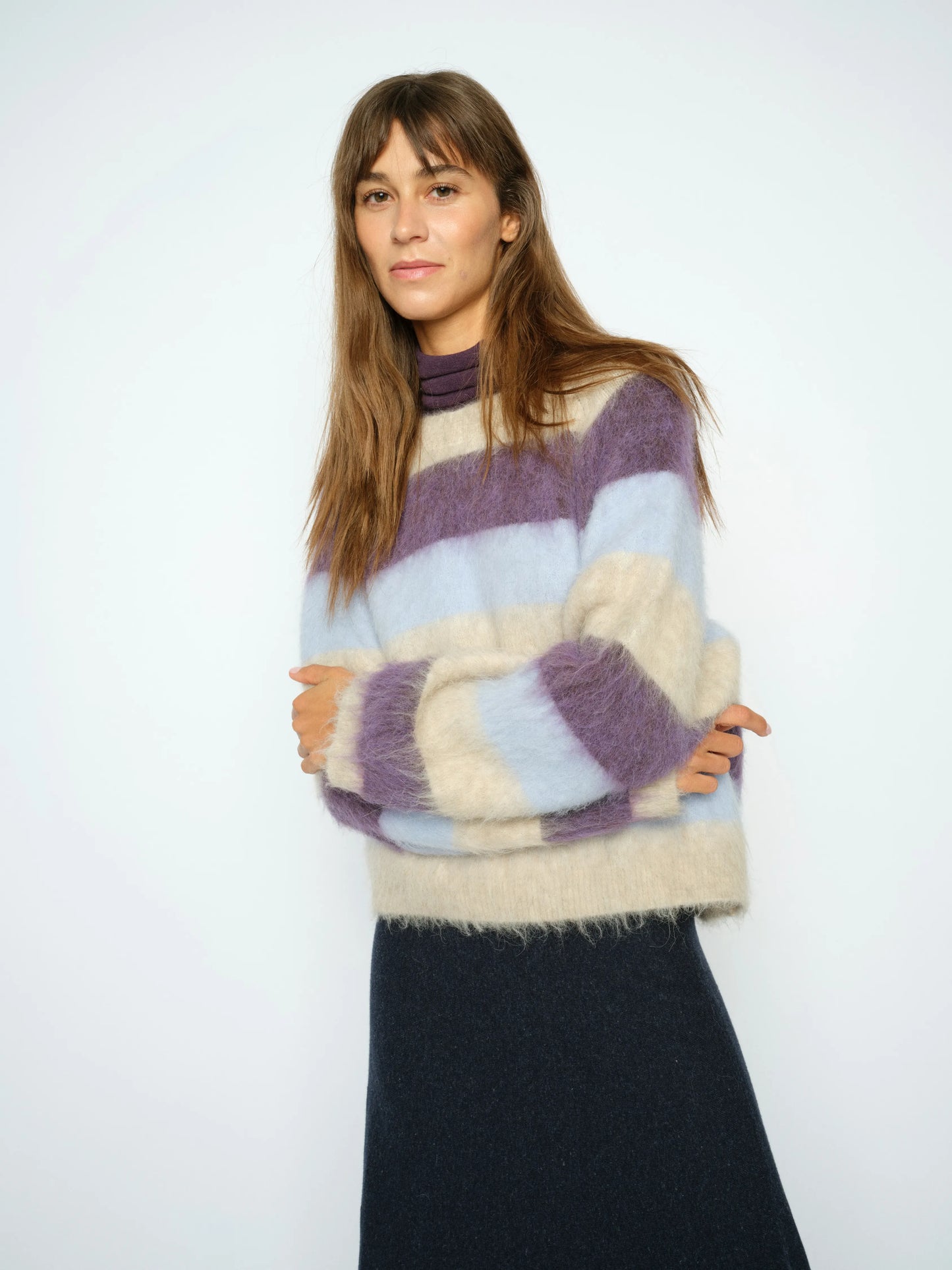 Mos Mosch Damen Sweat Shirt Suvi Stripe Knit