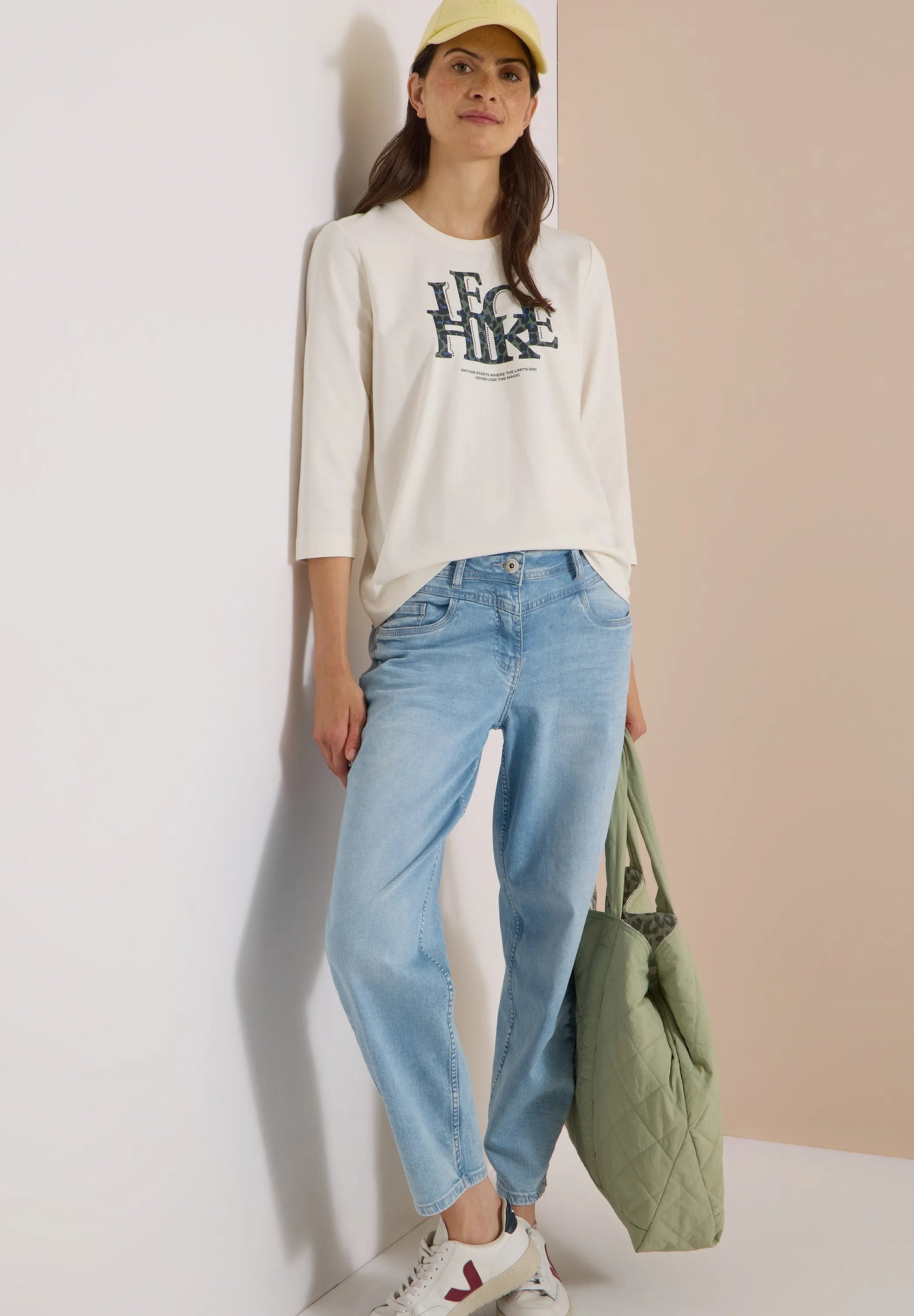 Cecil Damen 3/4-Arm Shirt Leo-Look