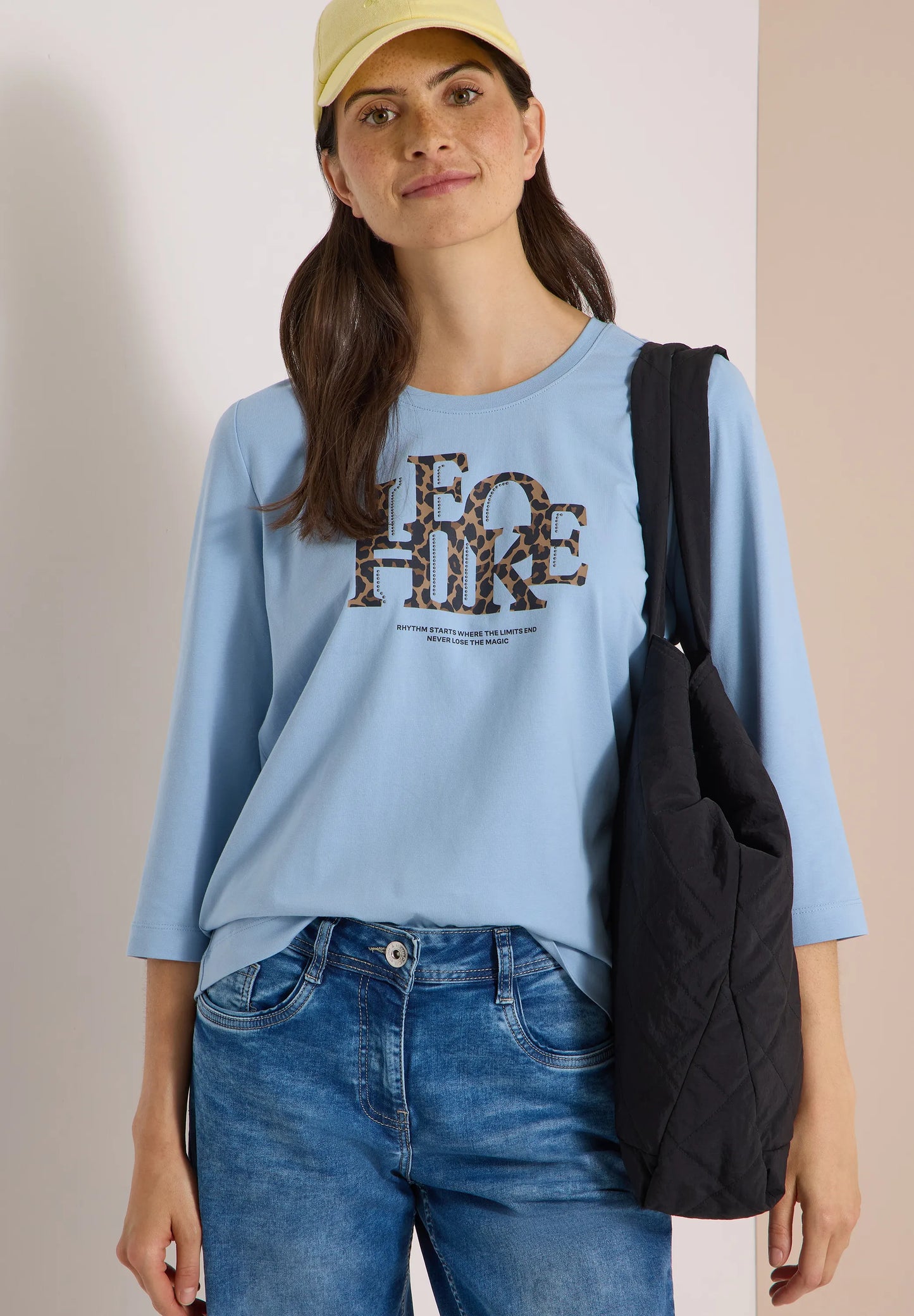 Cecil Damen Shirt 3/4-Arm Shirt Leo-Look