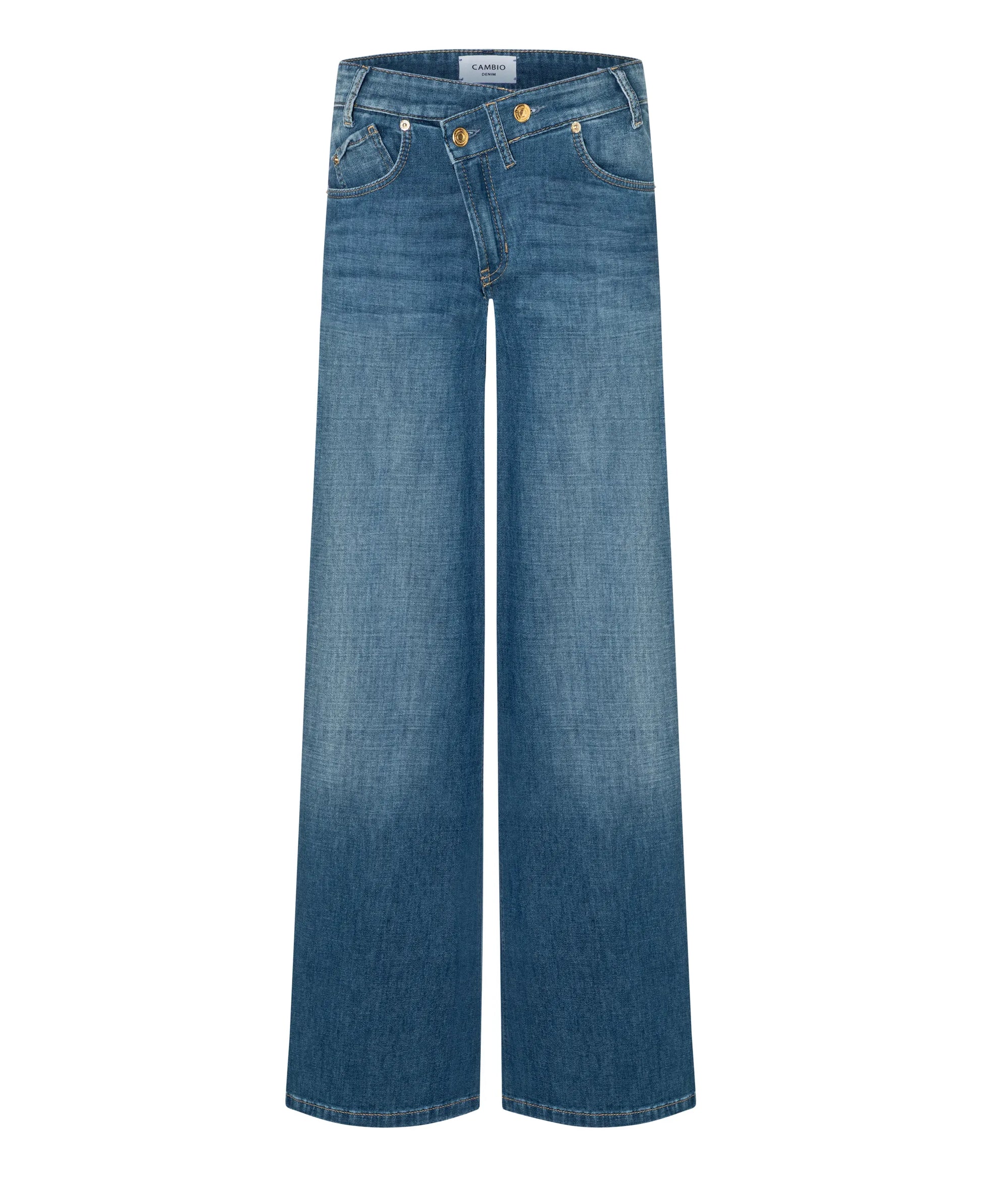 Cambio Damen Jeans Baggy asymmetrical