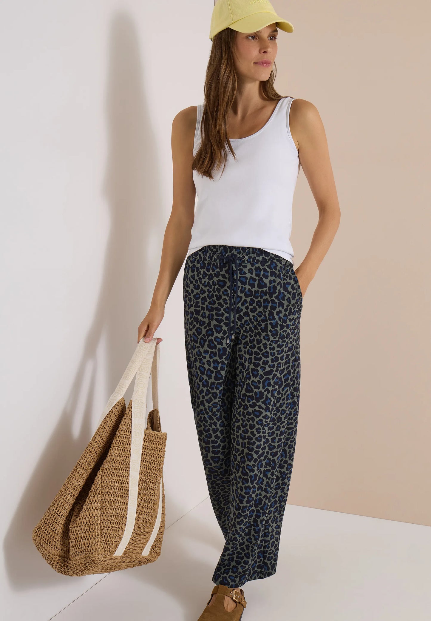 Cecil Damen Hose Wide Leg