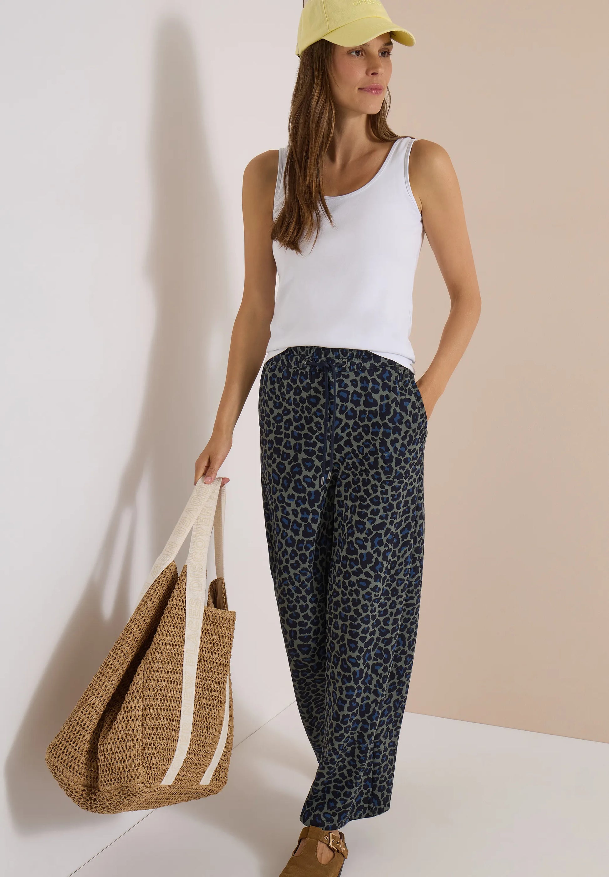 Cecil Damen Hose Wide Leg