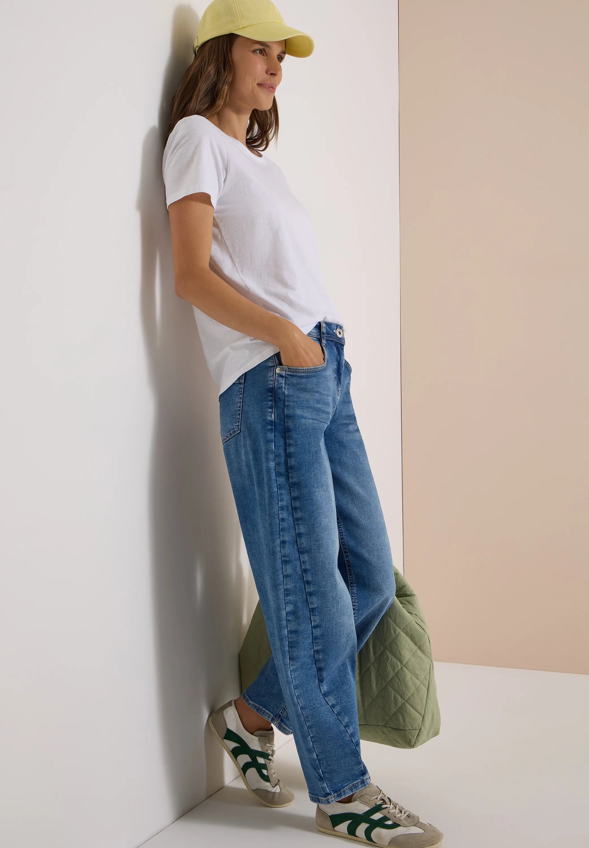Cecil Damen Jeans High Waist Barrel Leg