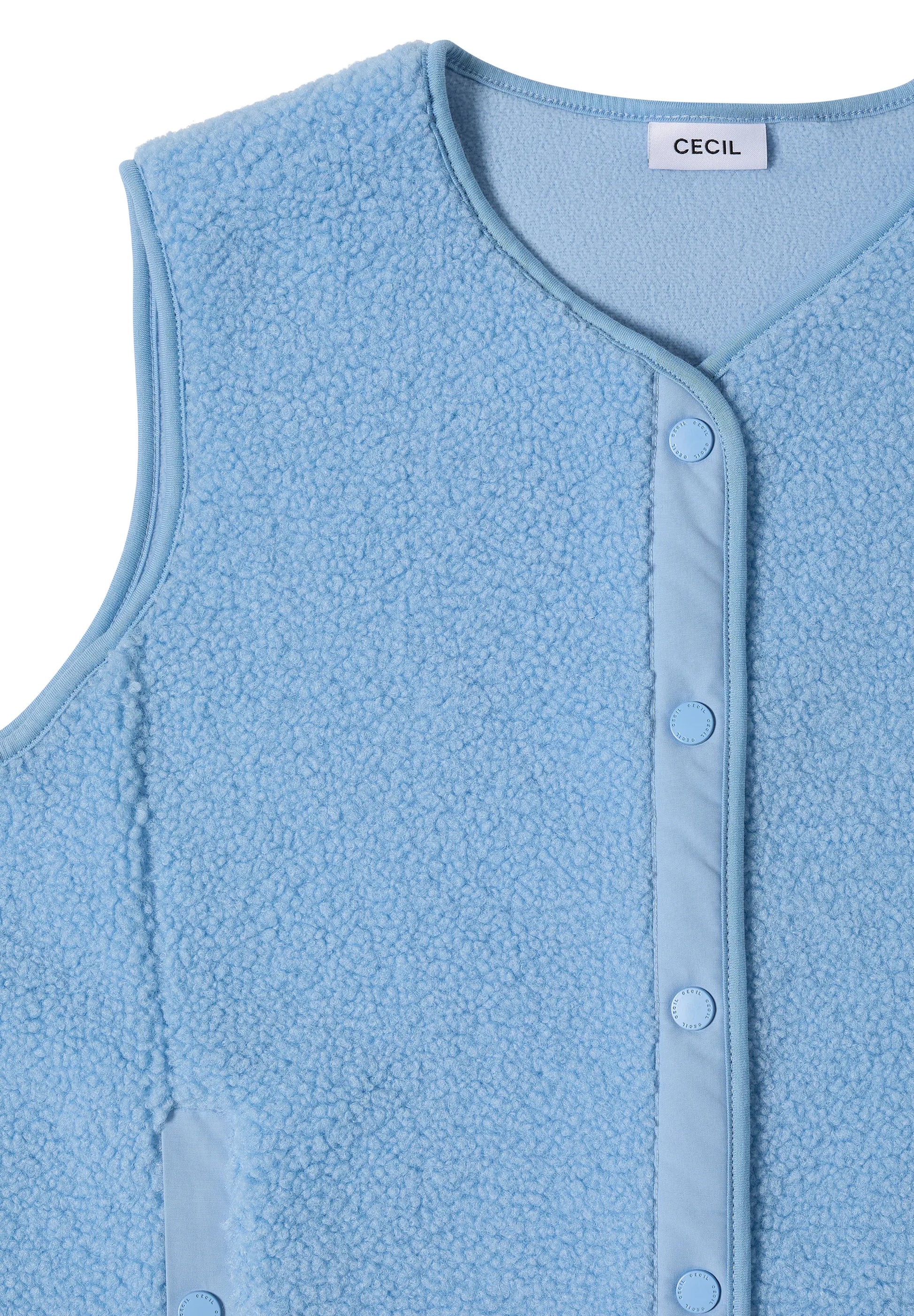 Cecil Damen Teddy-Weste mit Softshell-Details