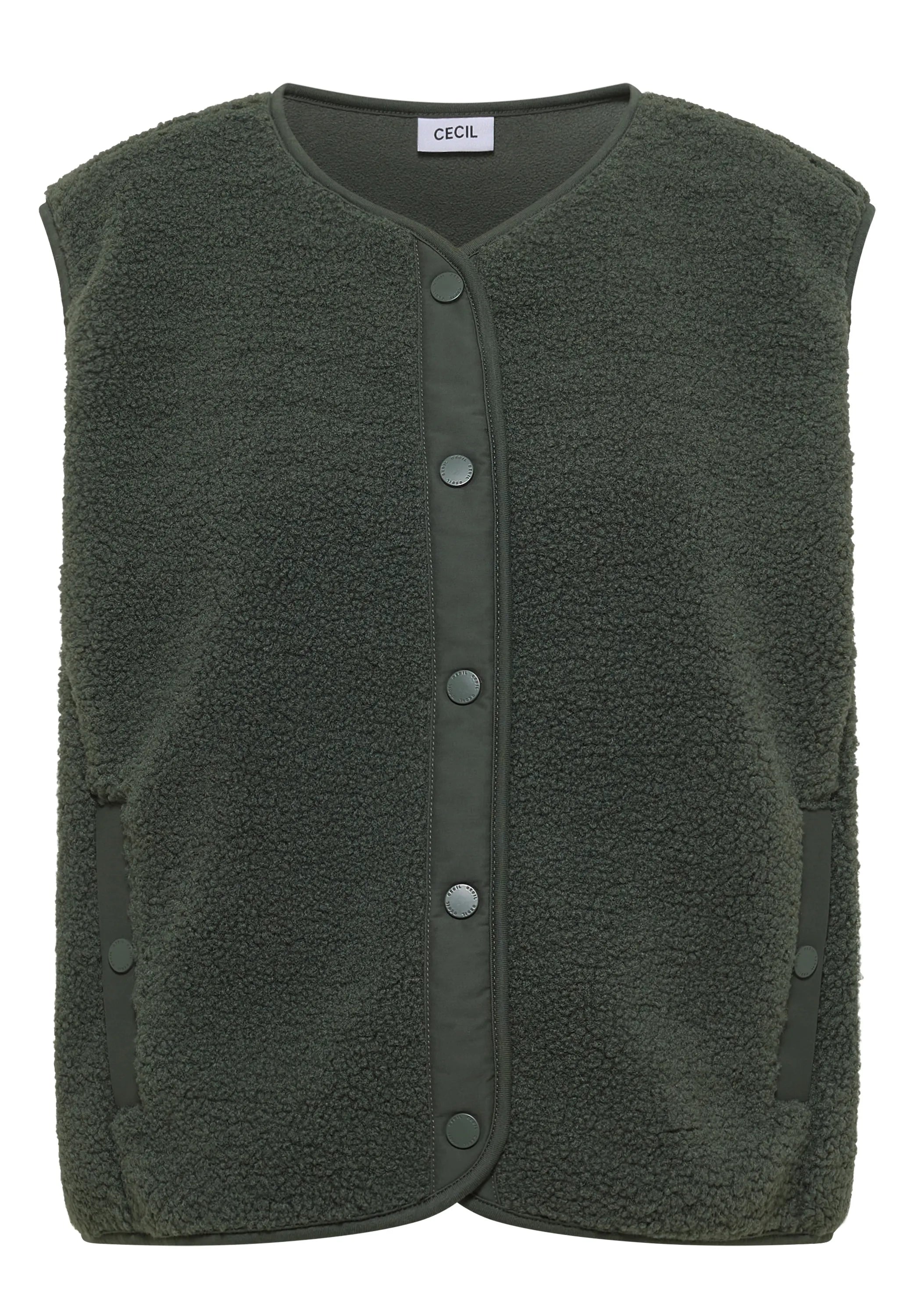Cecil Damen Teddy-Weste Softshell-Details
