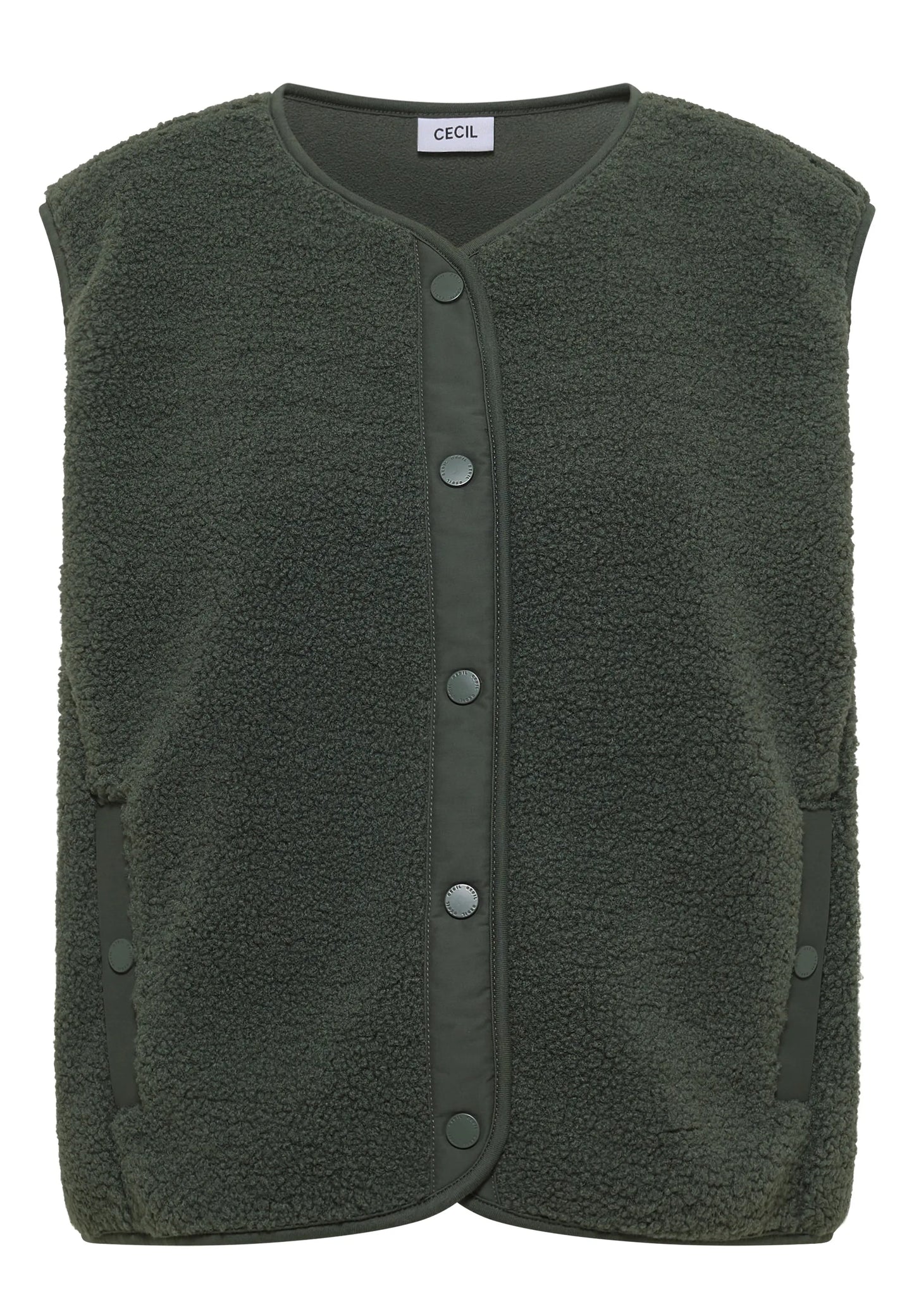 Cecil Damen Teddy-Weste Softshell-Details