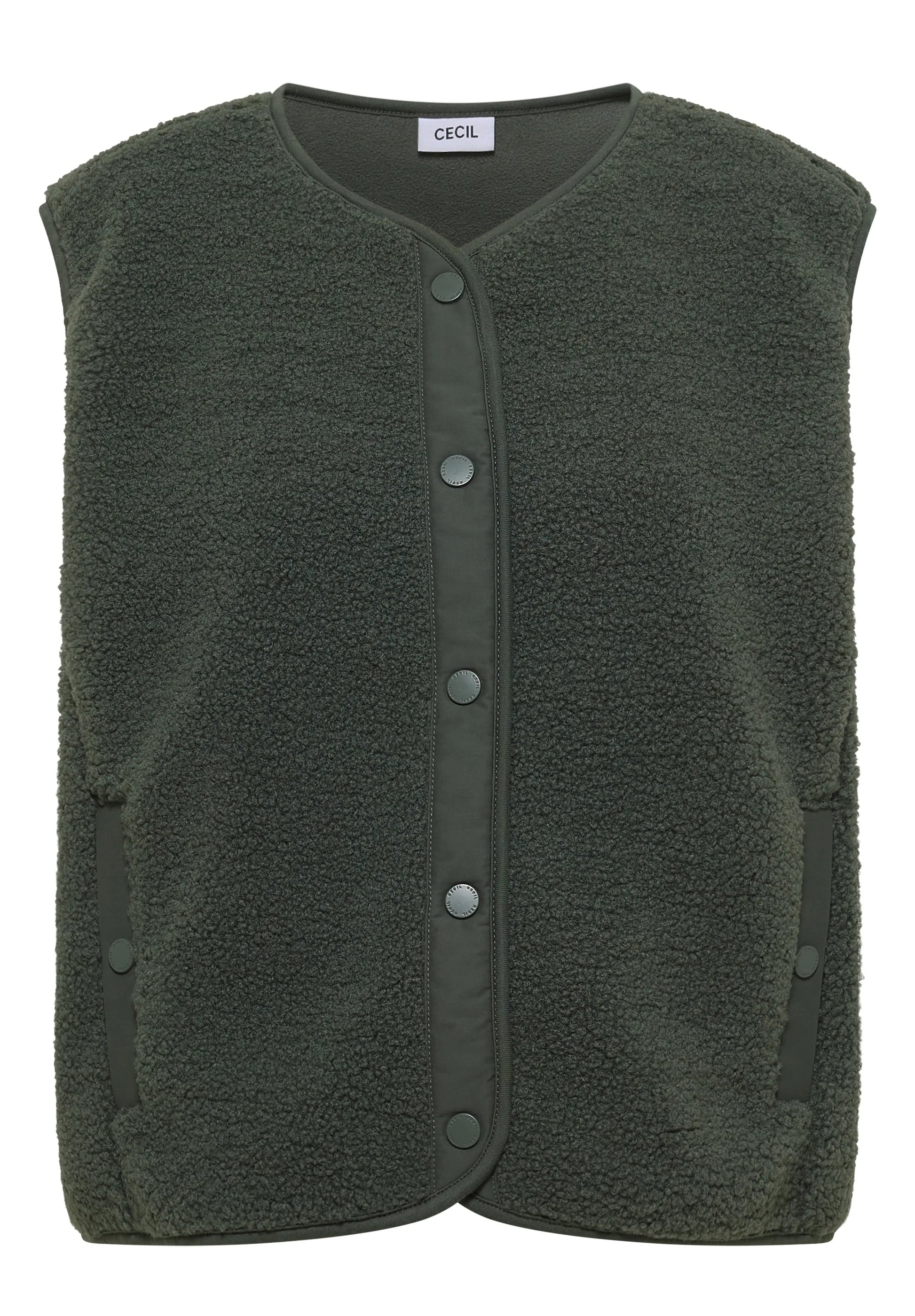 Cecil Damen Teddy-Weste Softshell-Details
