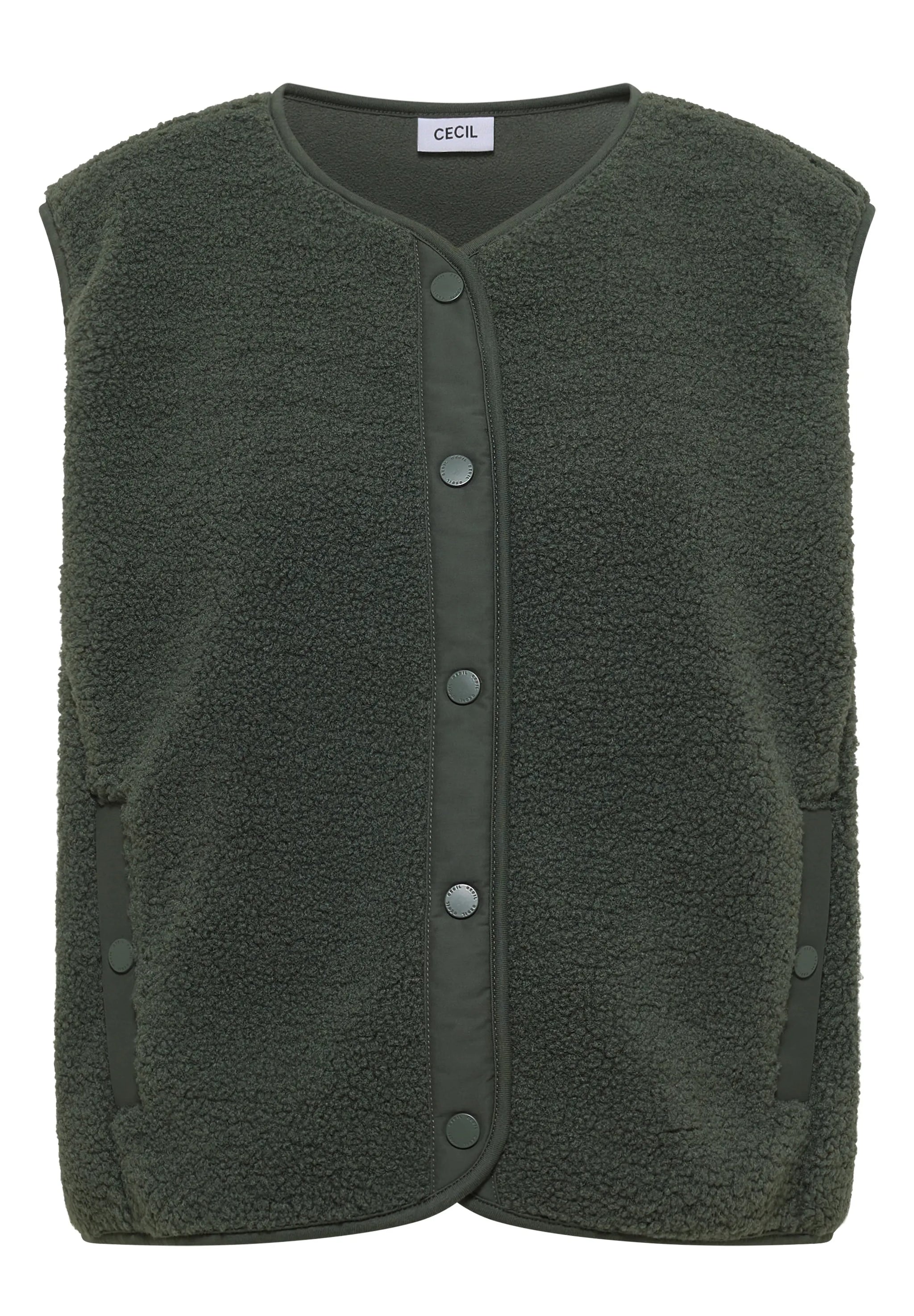 Cecil Damen Teddy-Weste Softshell-Details