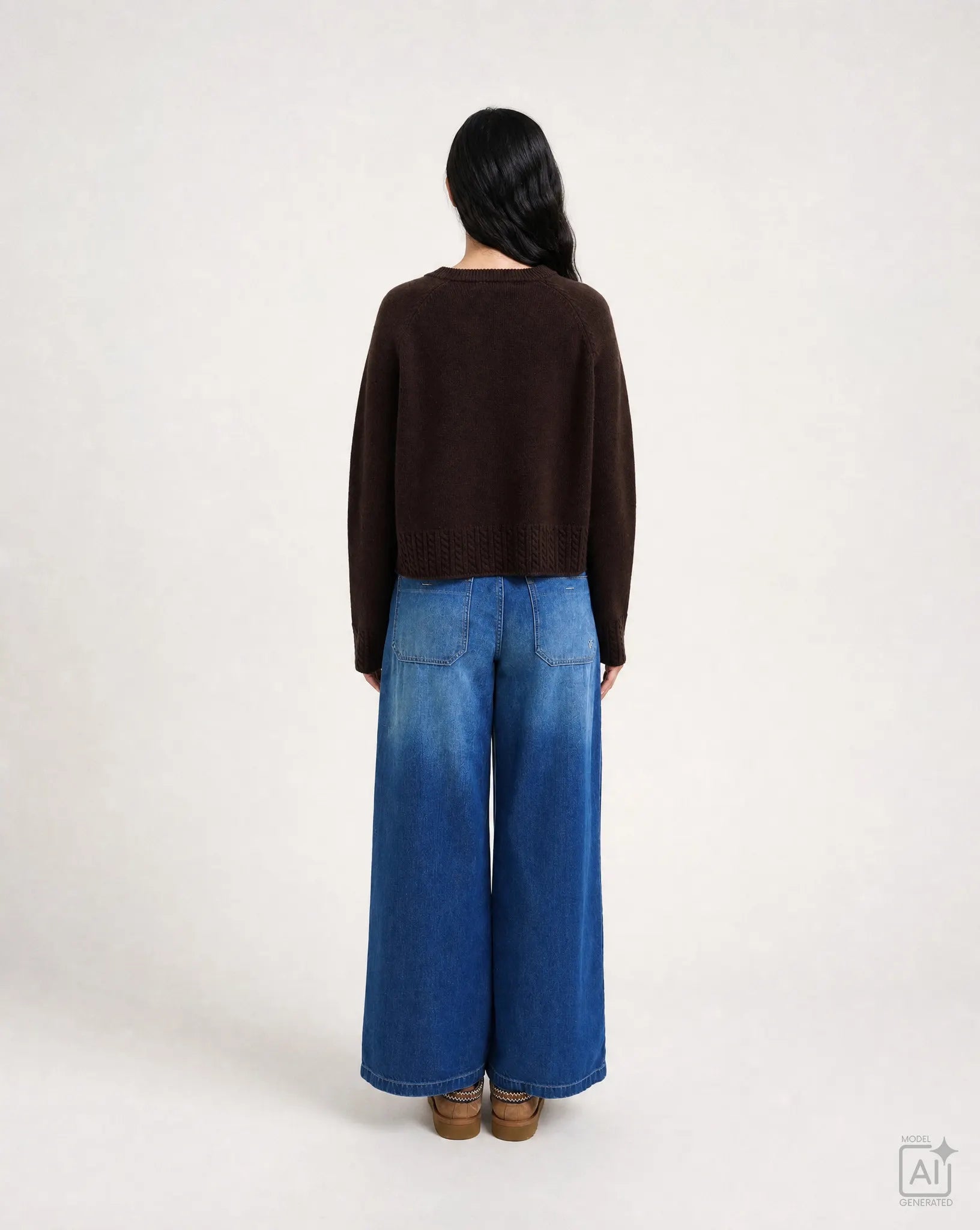 Smith&Soul Damen Strickjacke Raglan Cardigan Cable hem