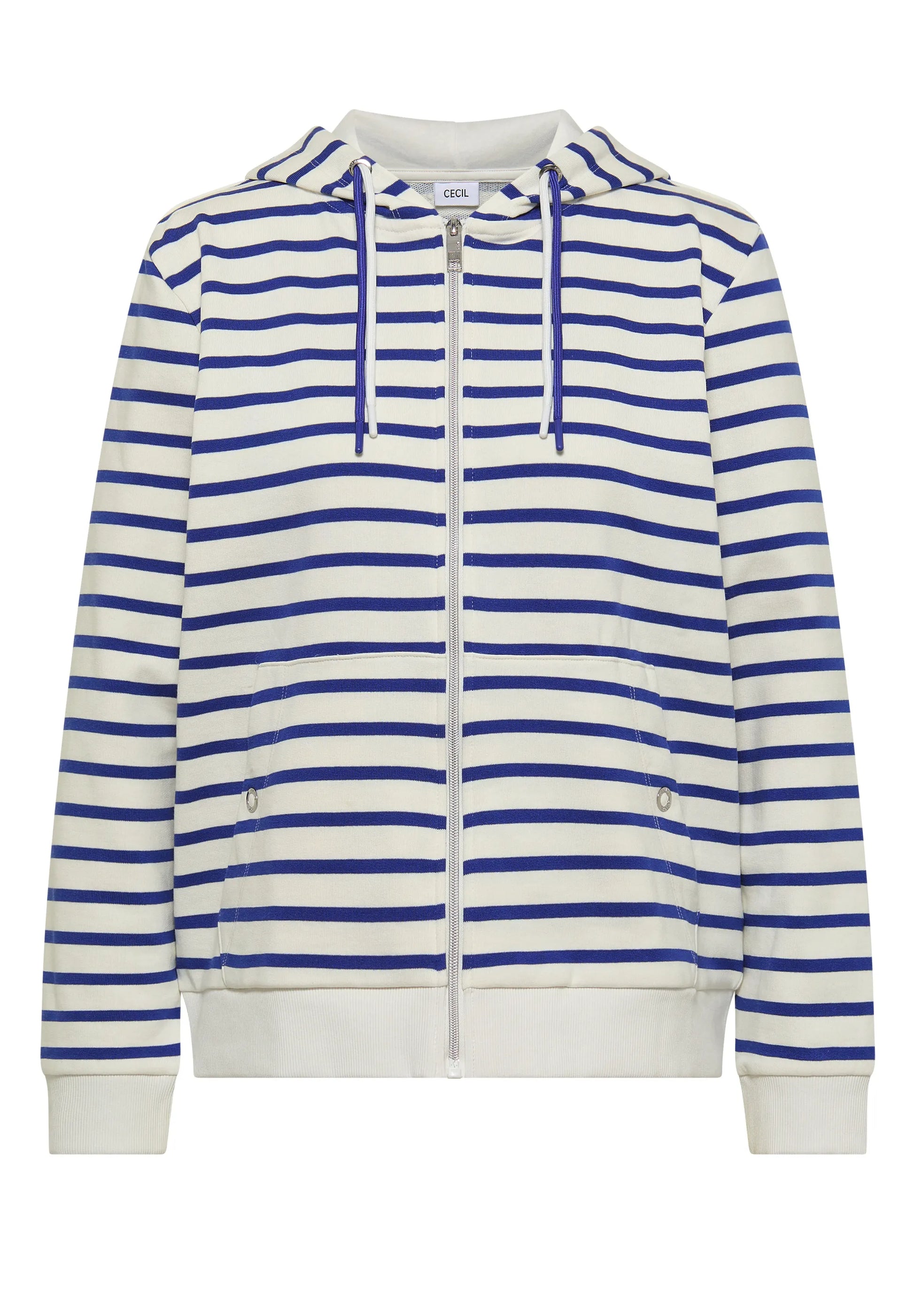 Cecil Damen Langarm Jacke mit Kapuze und Struktur