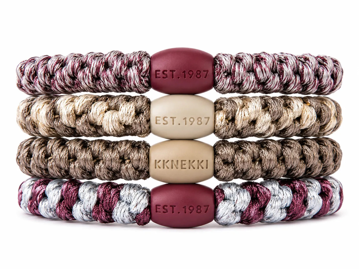 KKNEKKI Haargummis Bundle 4er-Set Herbstzeit