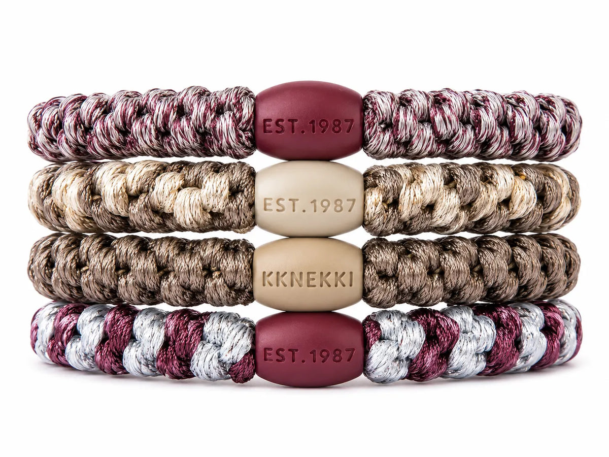 KKNEKKI Haargummis Bundle 4er-Set Herbstzeit