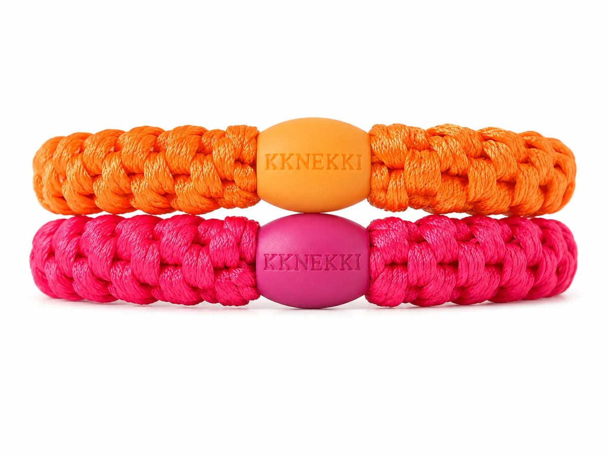 KKNEKKI Haargummis Bundle 2er-Set Koralle