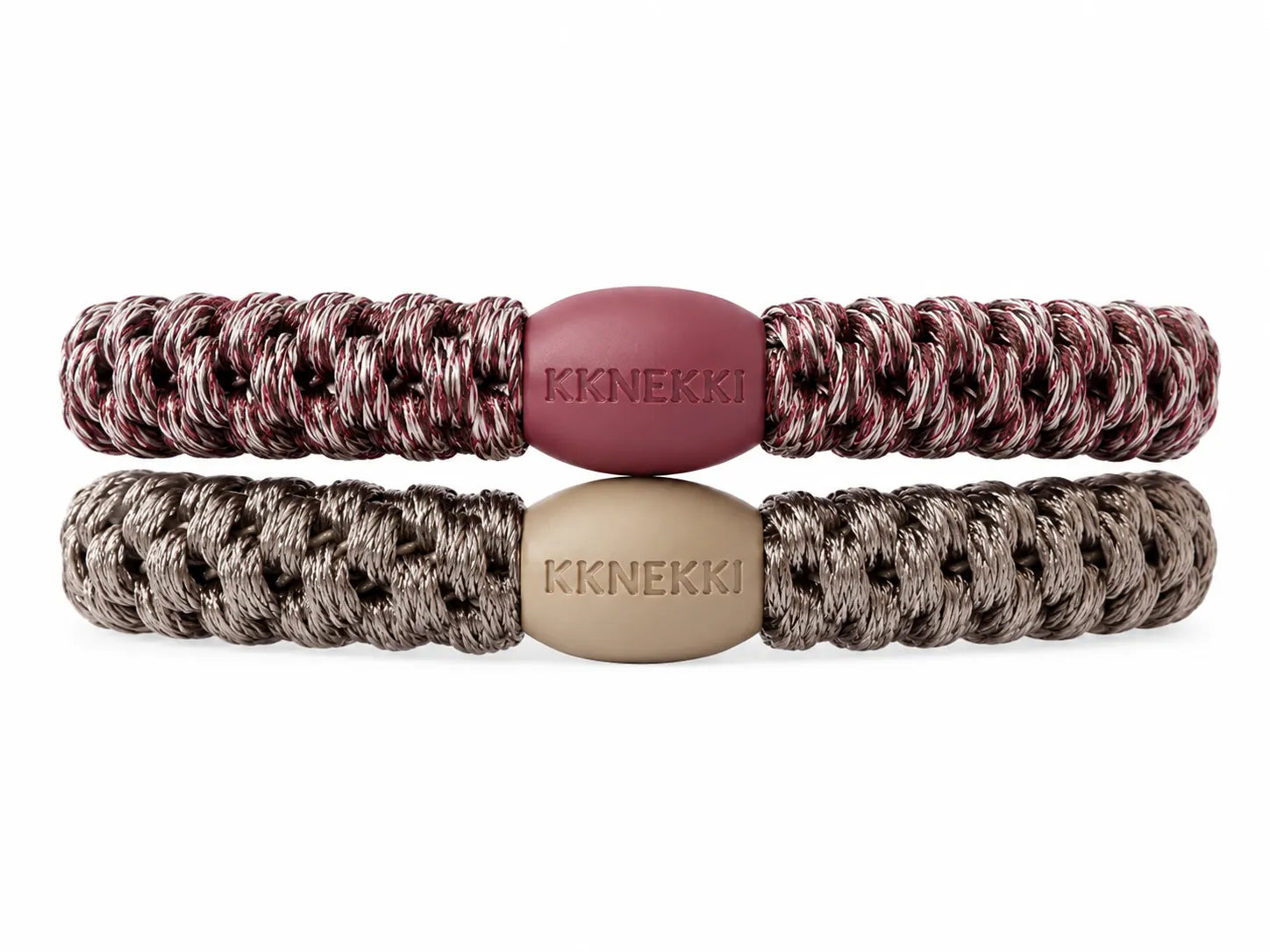 KKNEKKI Haargummis Bundle 2er-Set Natur