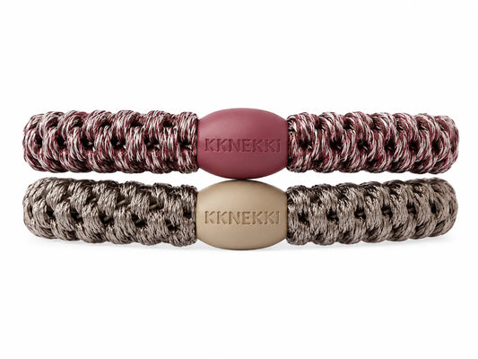 KKNEKKI Haargummis Bundle 2er-Set Natur