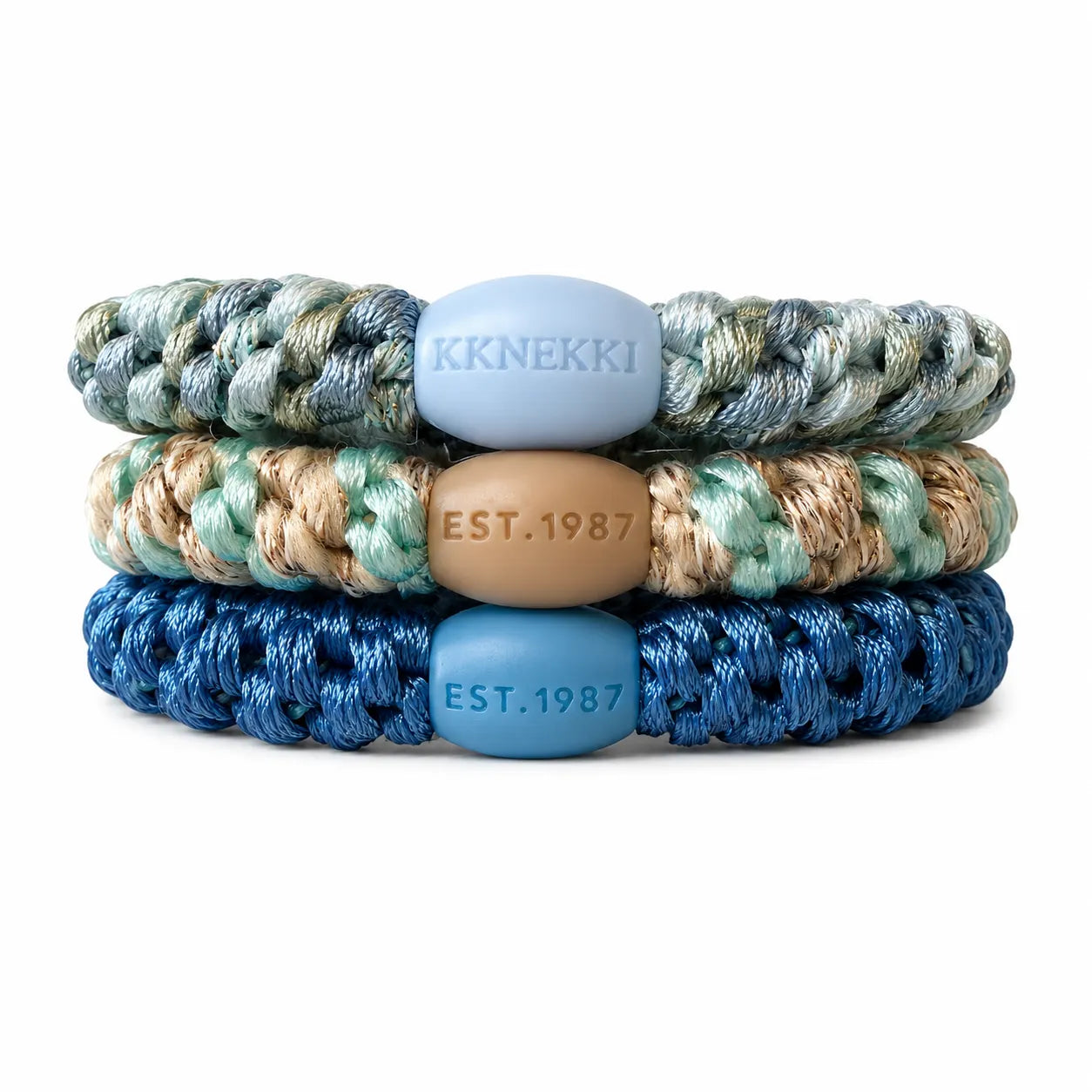 KKNEKKI Haargummis Bundle 3er-Set Küste