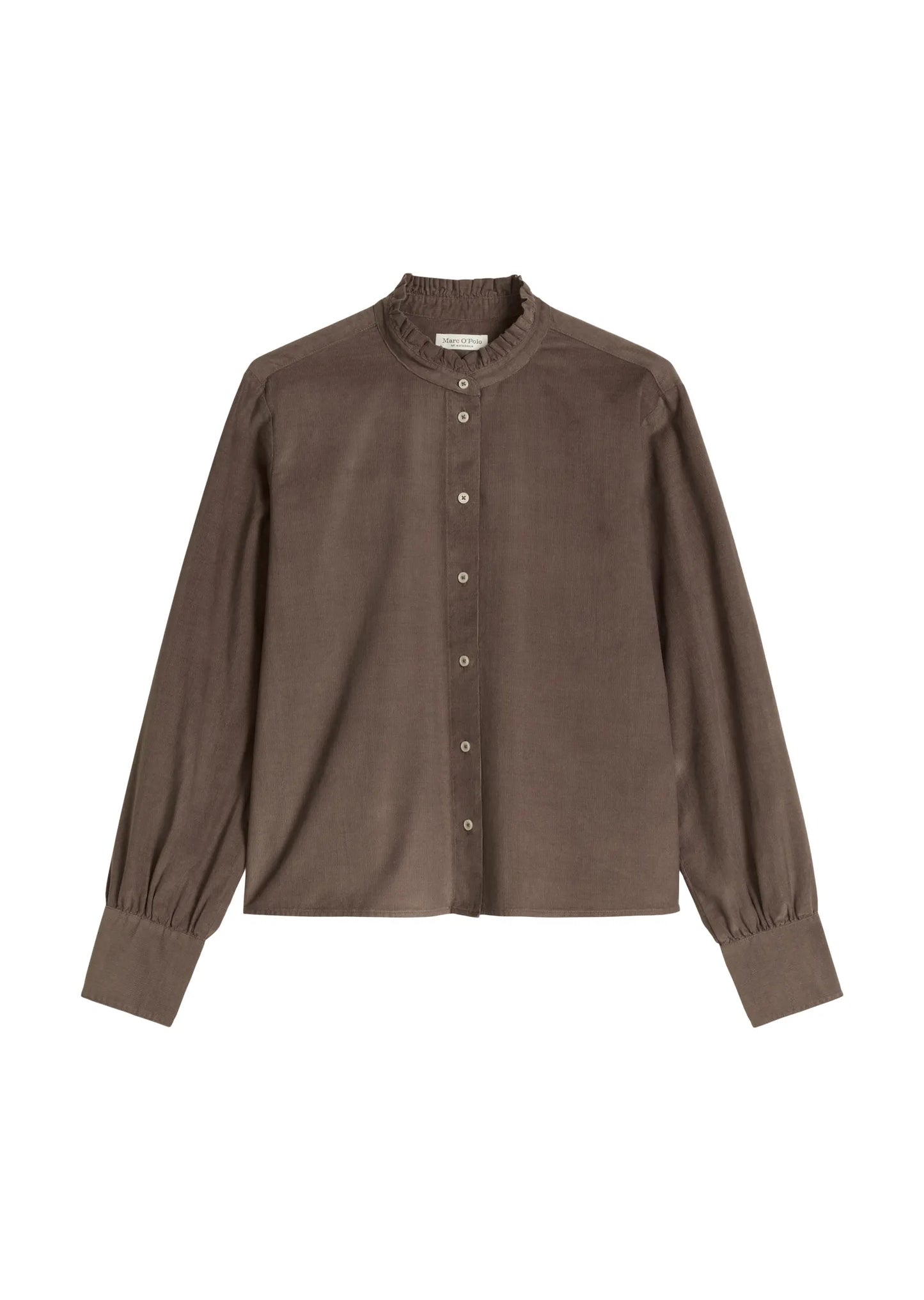 Marc O'Polo Damen Rüschenbluse regular
