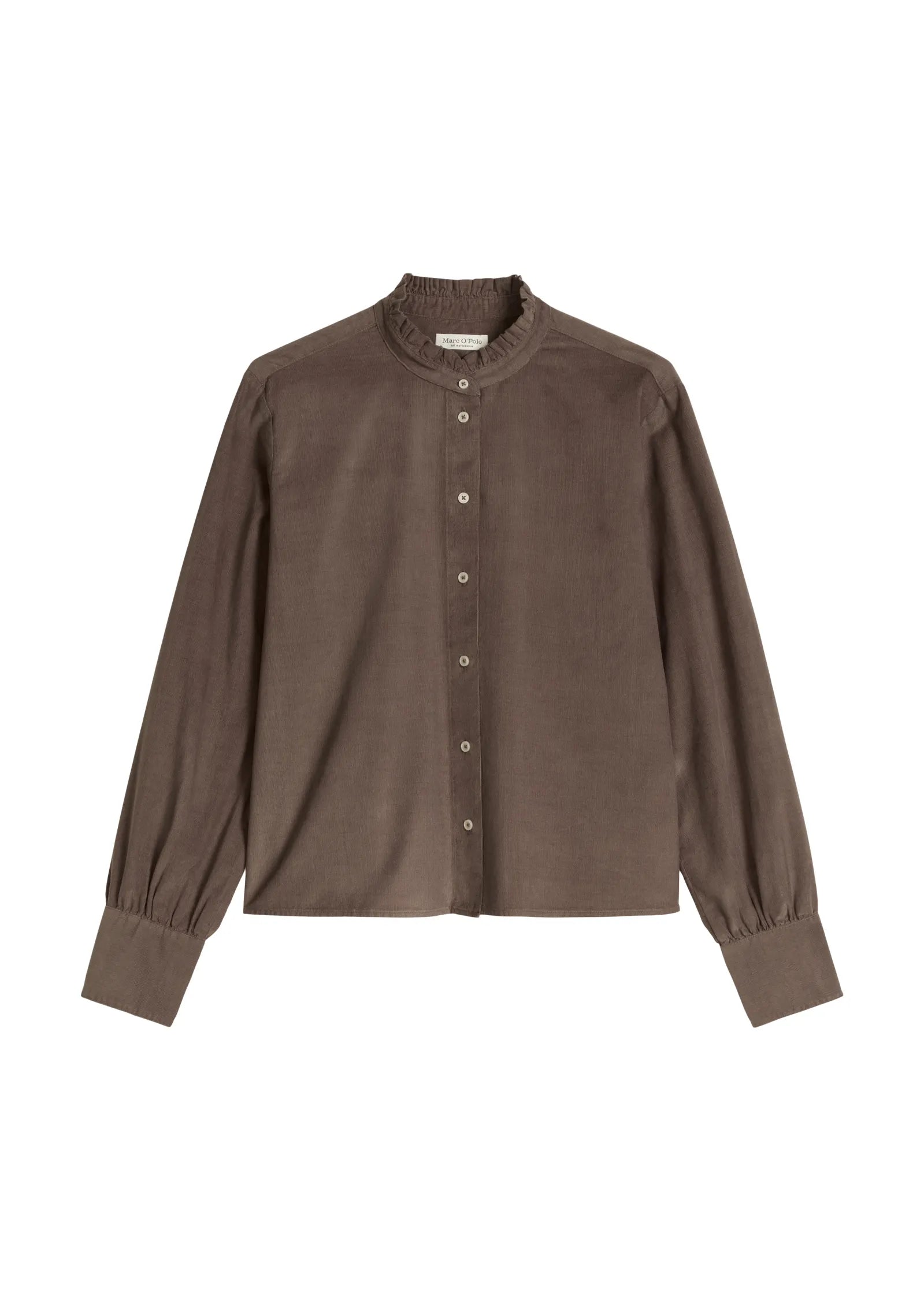 Marc O'Polo Damen Rüschenbluse regular