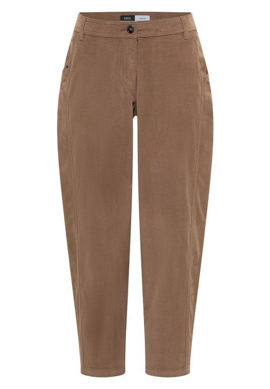 Cecil – Cecil Damen Hose Mid Waist Barrel Leg Casual Fit