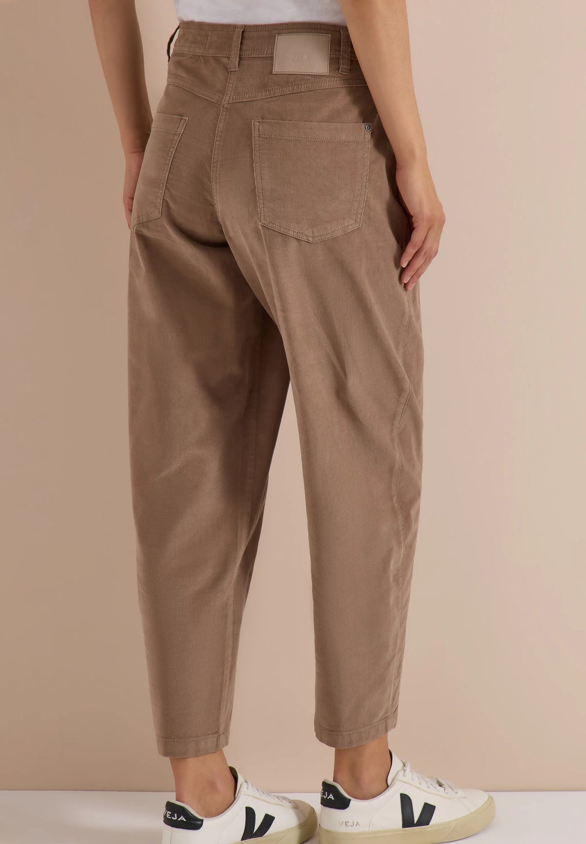 Cecil Damen Hose Mid Waist Barrel Leg Casual Fit