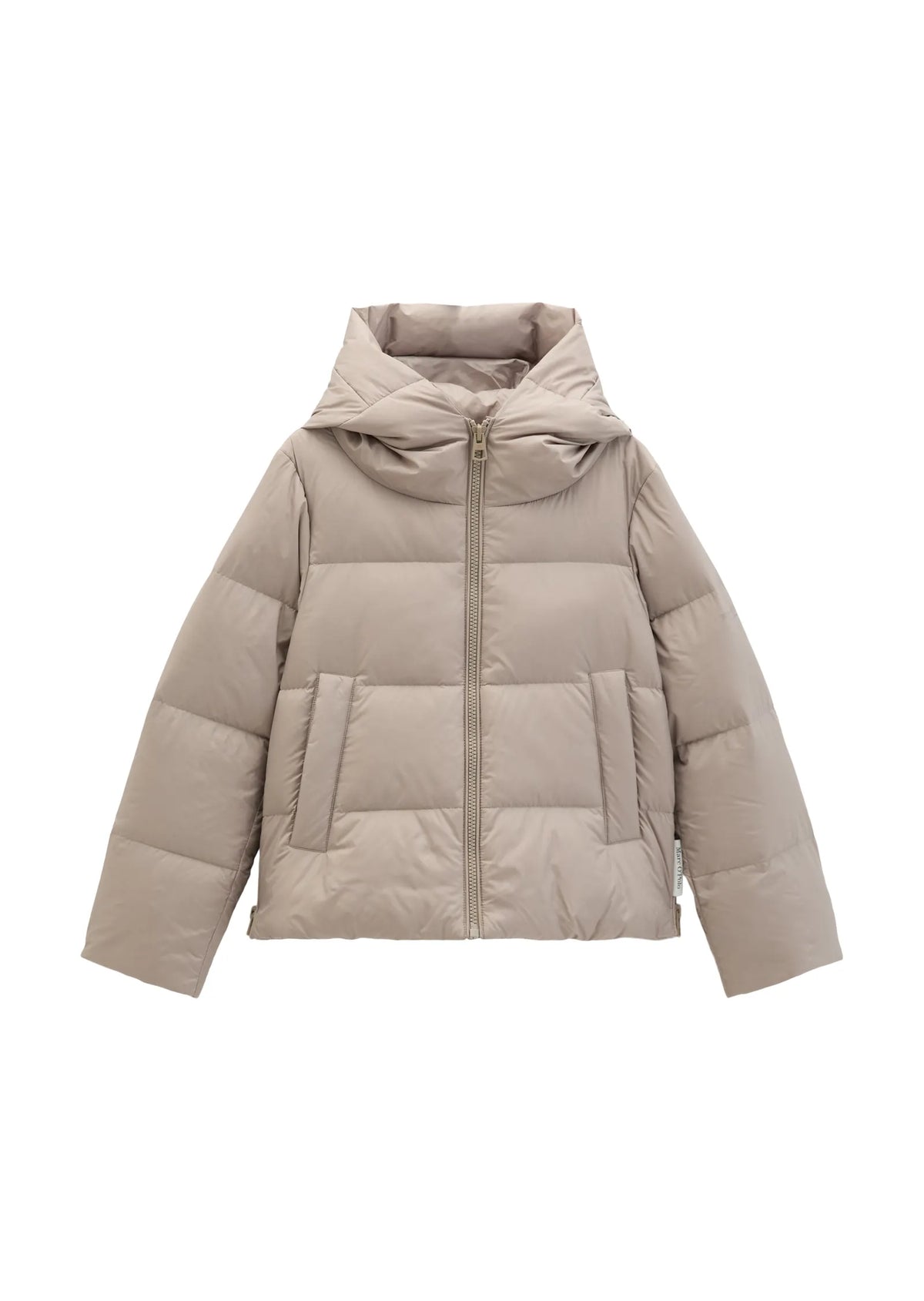 Marc O'Polo Damen Puffer-Daunenjacke mit Kapuze regular