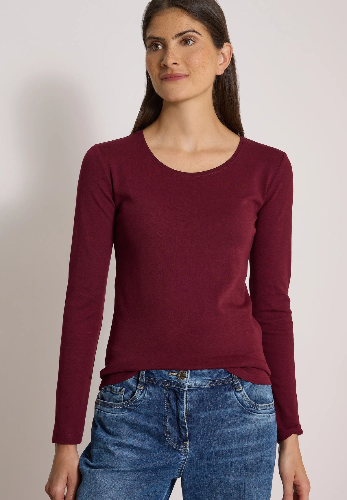 Cecil Damen Langarmshirt Basic