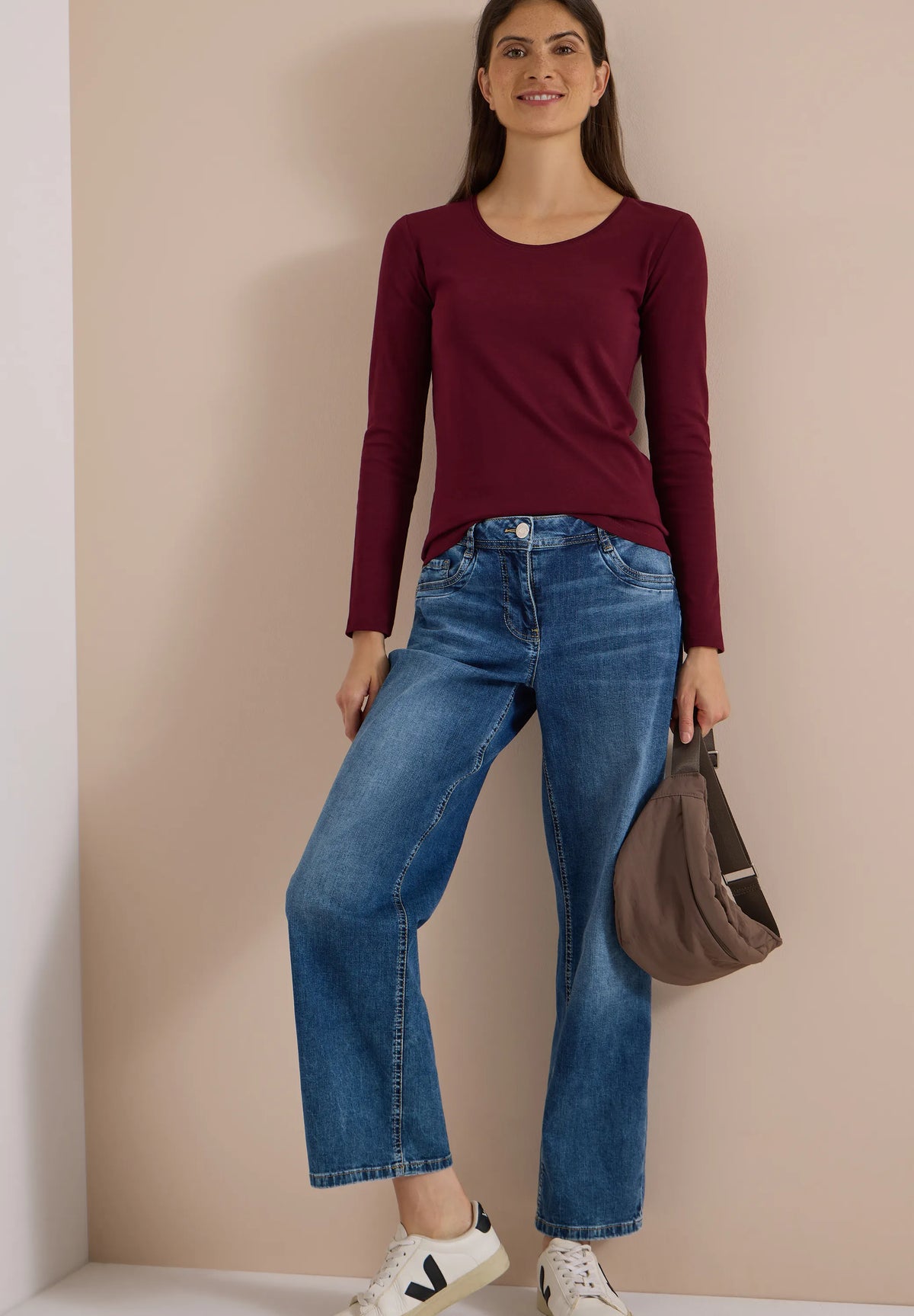Cecil Damen Langarmshirt Basic