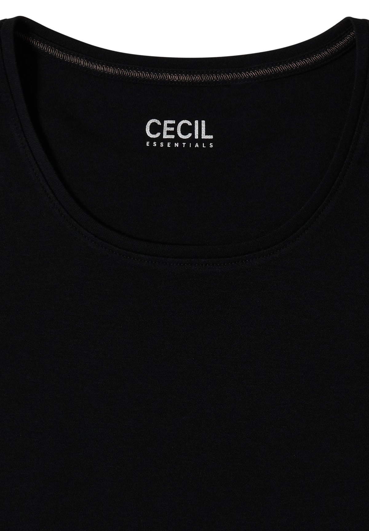 Cecil Damen Basic Langarm Shirt mit Rundhals