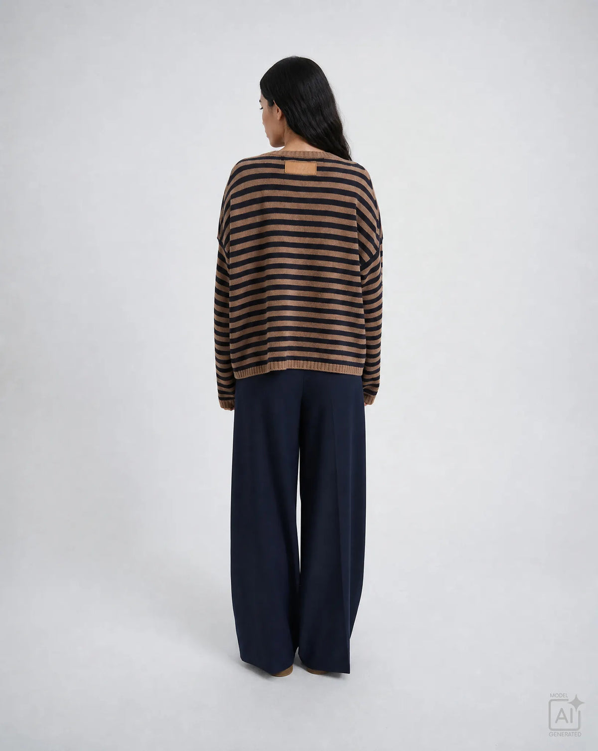 Smith&Soul Damen Strickpullover Striped Round Neck Pullover