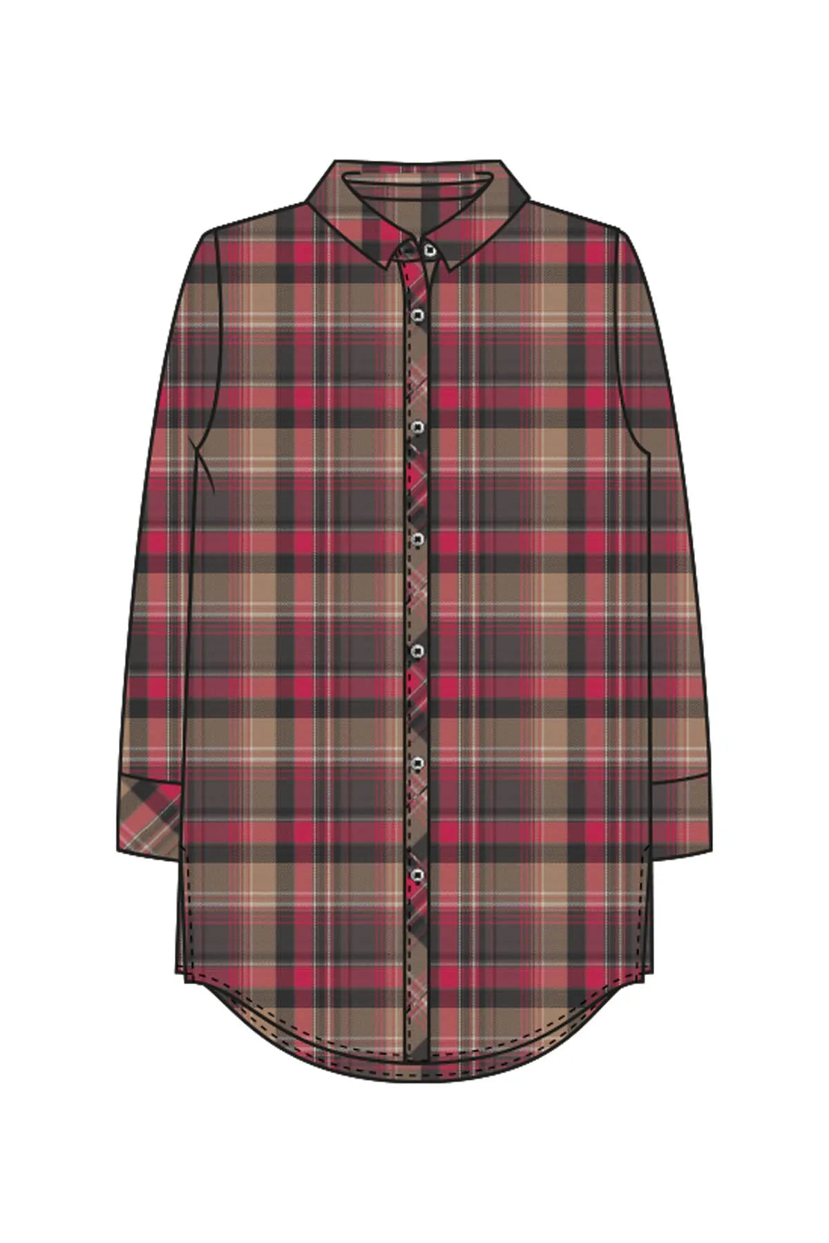 Smith&Soul Damen Bluse Big Check Shirt Blouse
