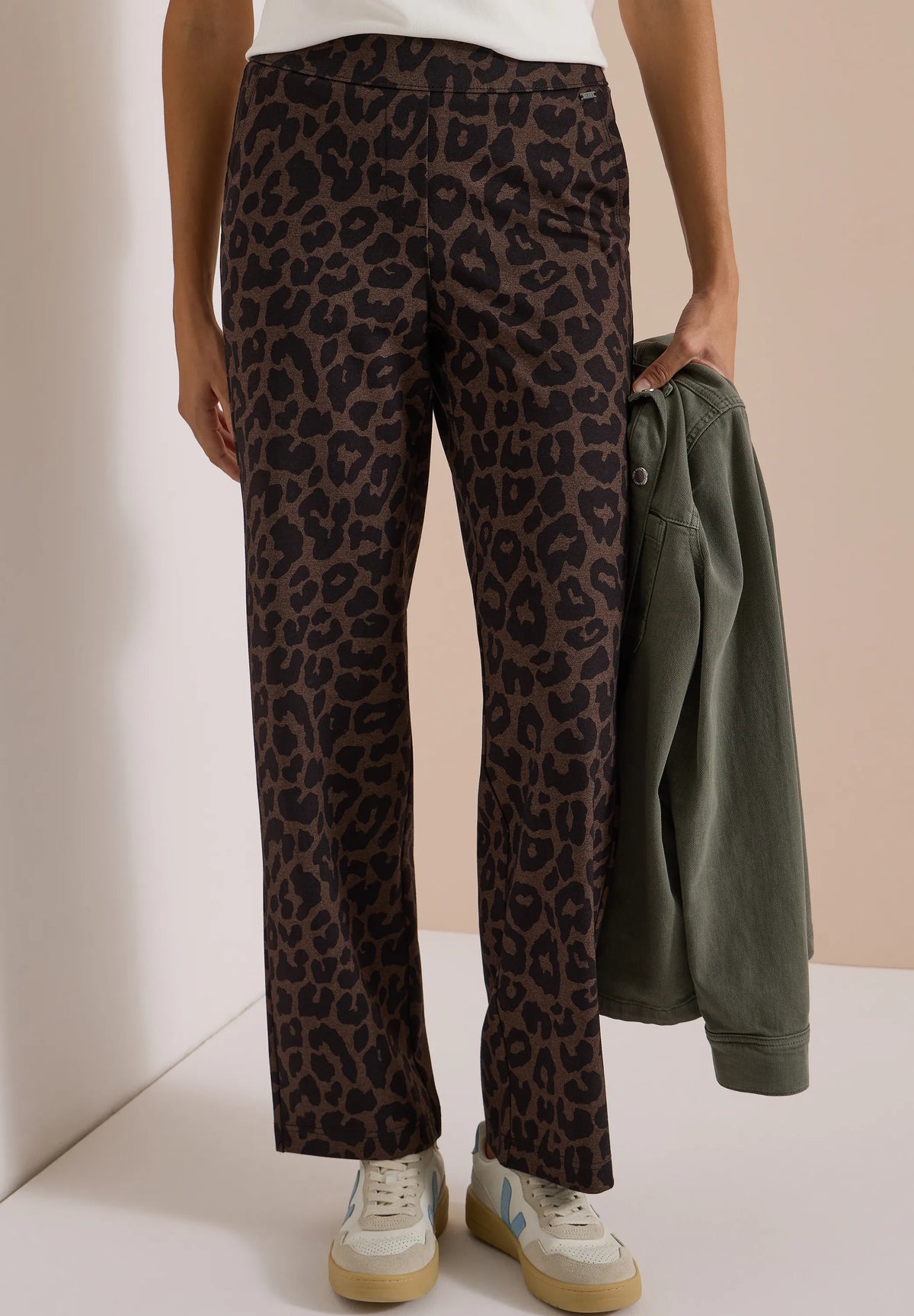 Cecil Damen High Waist Straight Leg Hose