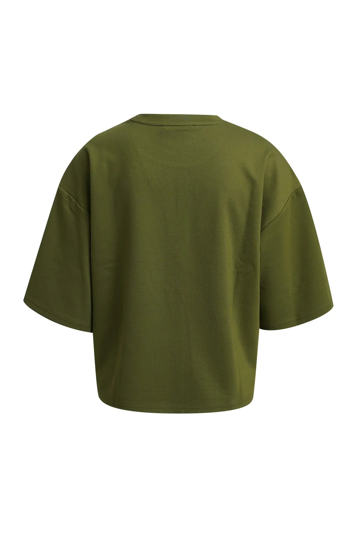 Boxy Sweat Half Sleeve Metallic Application