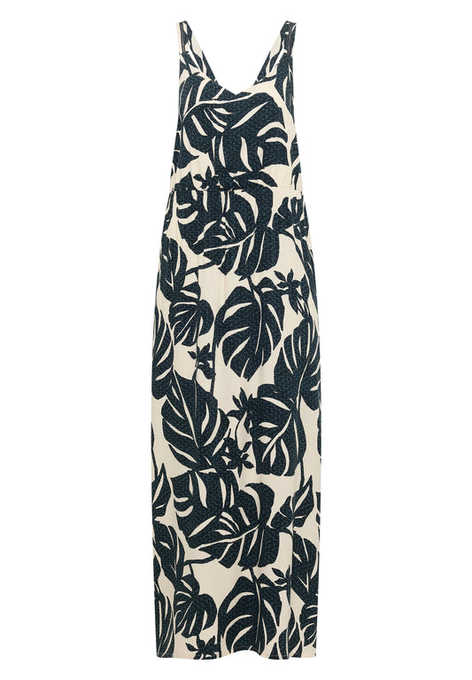 Cecil – Maxikleid mit V-Neck und Print