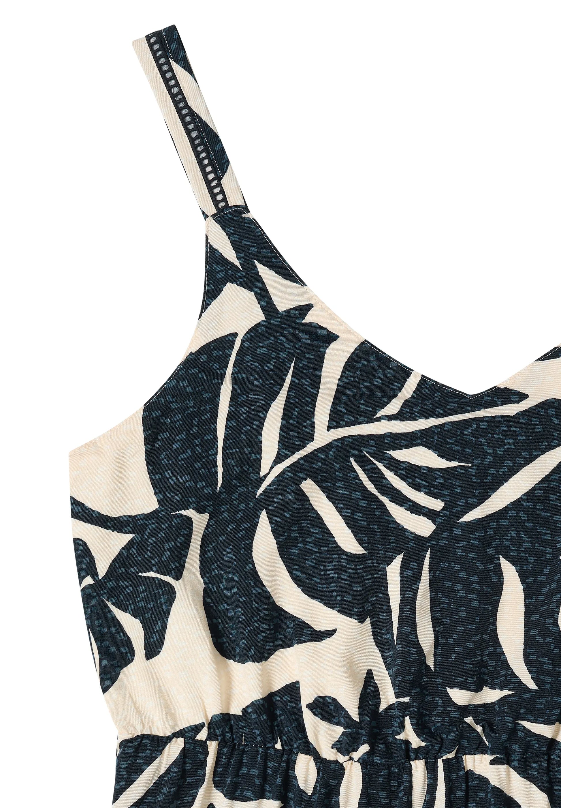 Maxikleid mit V-Neck und Print