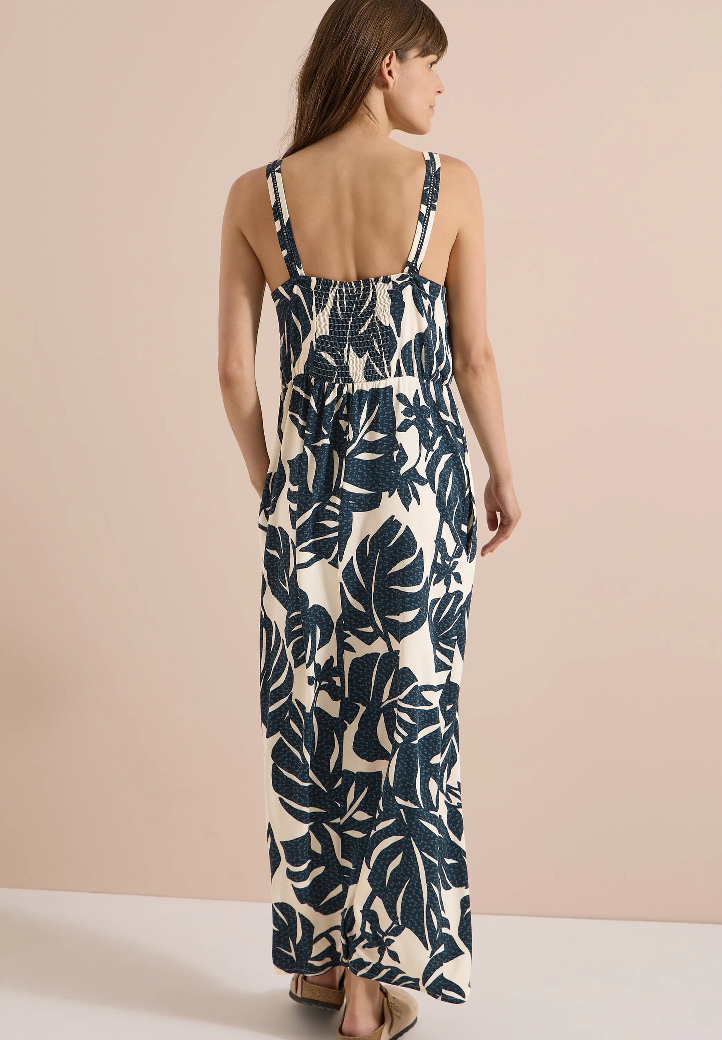 Maxikleid mit V-Neck und Print