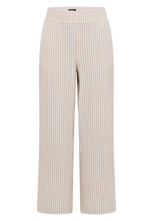 Cecil – 7/8 Wide Leg Hose in Seersucker-Qualität